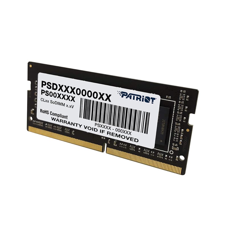Patriot Signature Line 8GB 2666MHz DDR4 Dual Rank SODIMM Notebook Memory available in South Africa