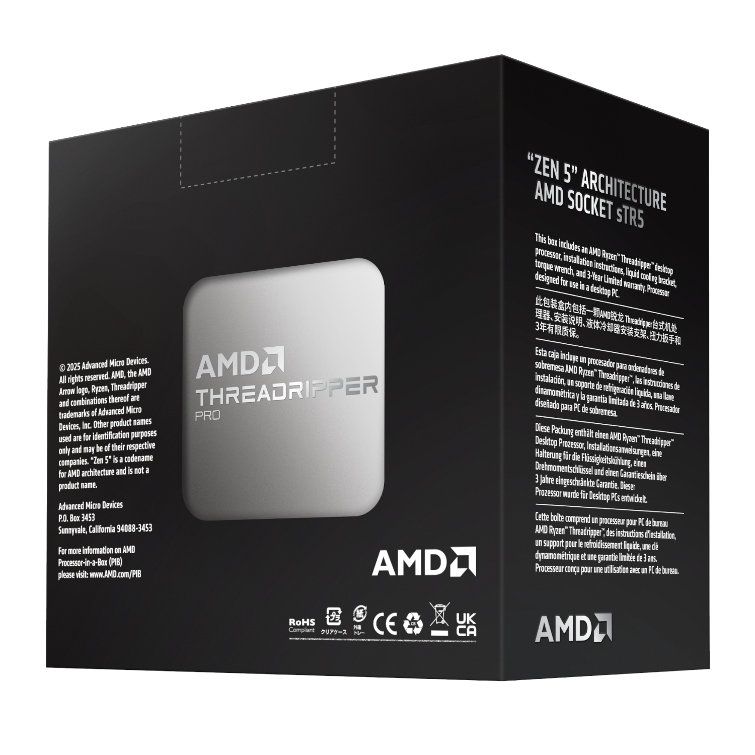 AMD Ryzen Threadripper Pro 9995WX 96-Core 2.5GHz CPU - Image 4