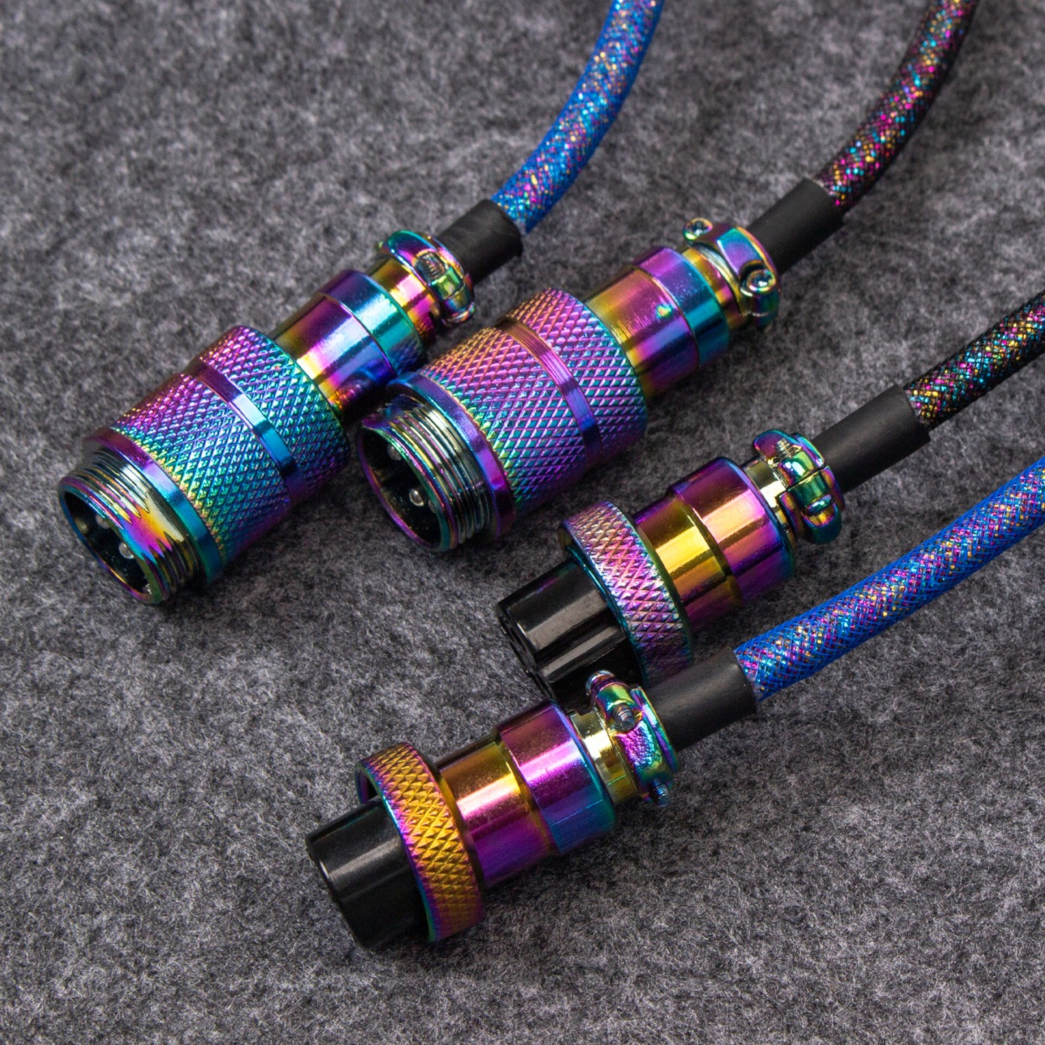 Keychron Premium Coiled Aviator USB Cable | Type-C + USB-A Adapter | Detachable Aviator Connector | 108 cm - Image 5