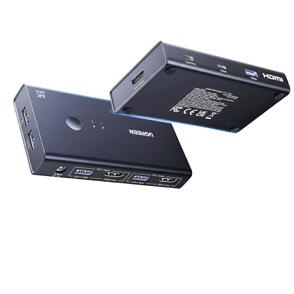UGREEN 2-In-1 HDMI KVM Switch 4 USB Ports 4K@60Hz–Black available in South Africa