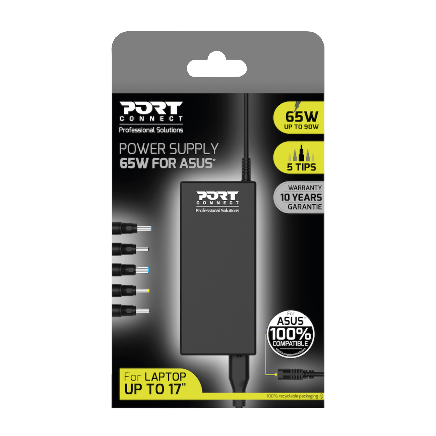 Port Connect 65W Notebook Adapter Asus - Image 5