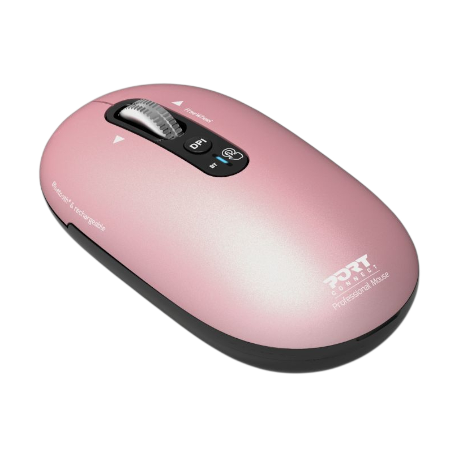 Port Connect PURE MAC Rechargeable Wireless and Bluetooth Mouse - Copper Rose available in South Africa