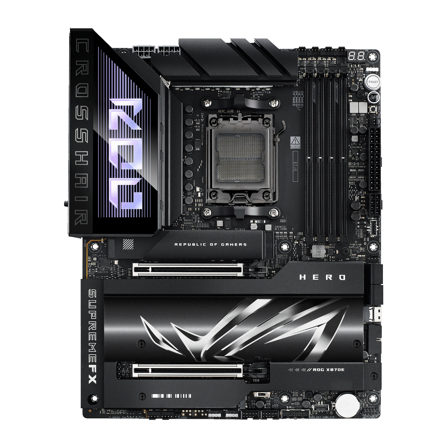 Asus ROG Crosshair X870E HERO ATX Gaming Motherboard available in South Africa