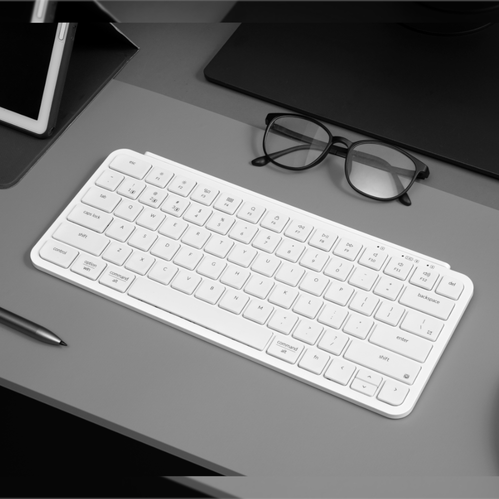 Keychron B1 Pro Ultra-Slim 75% Wireless Keyboard - Ivory White - Image 5