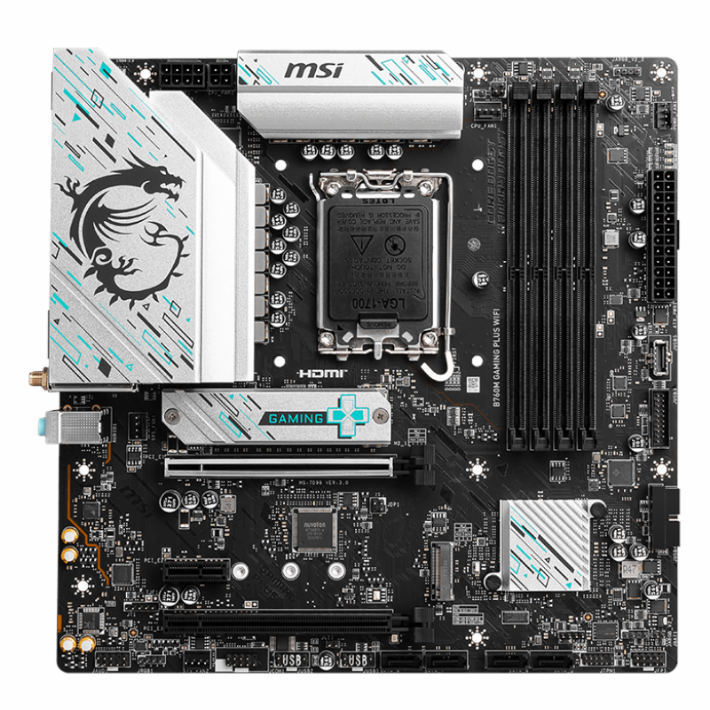 MSI B760M GAMING PLUS WIFI DDR5 Intel LGA1700 M-ATX Gaming Motherboard available in South Africa