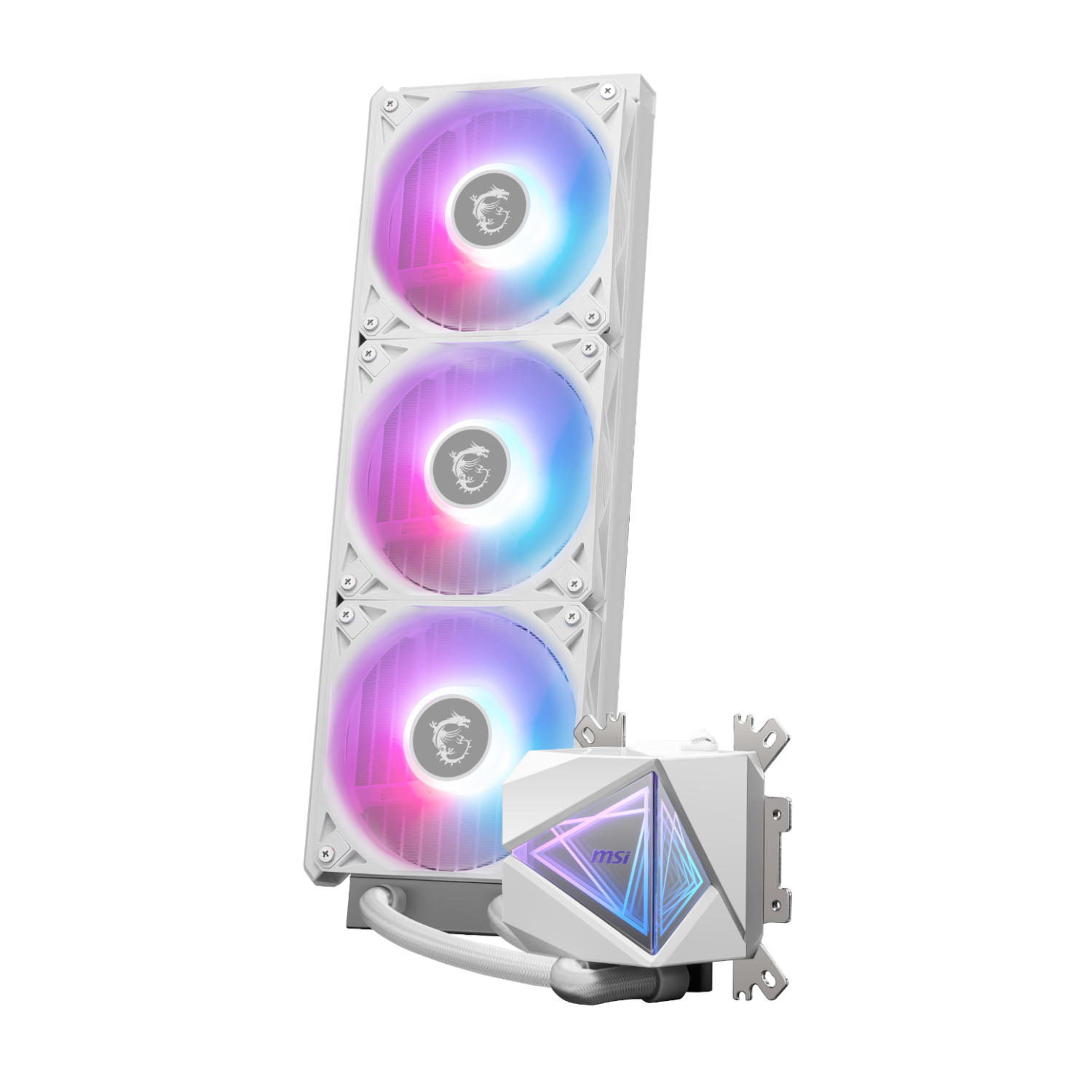 MSI MAG Coreliquid I360 ARGB AIO Liquid CPU Cooler – White - Image 5