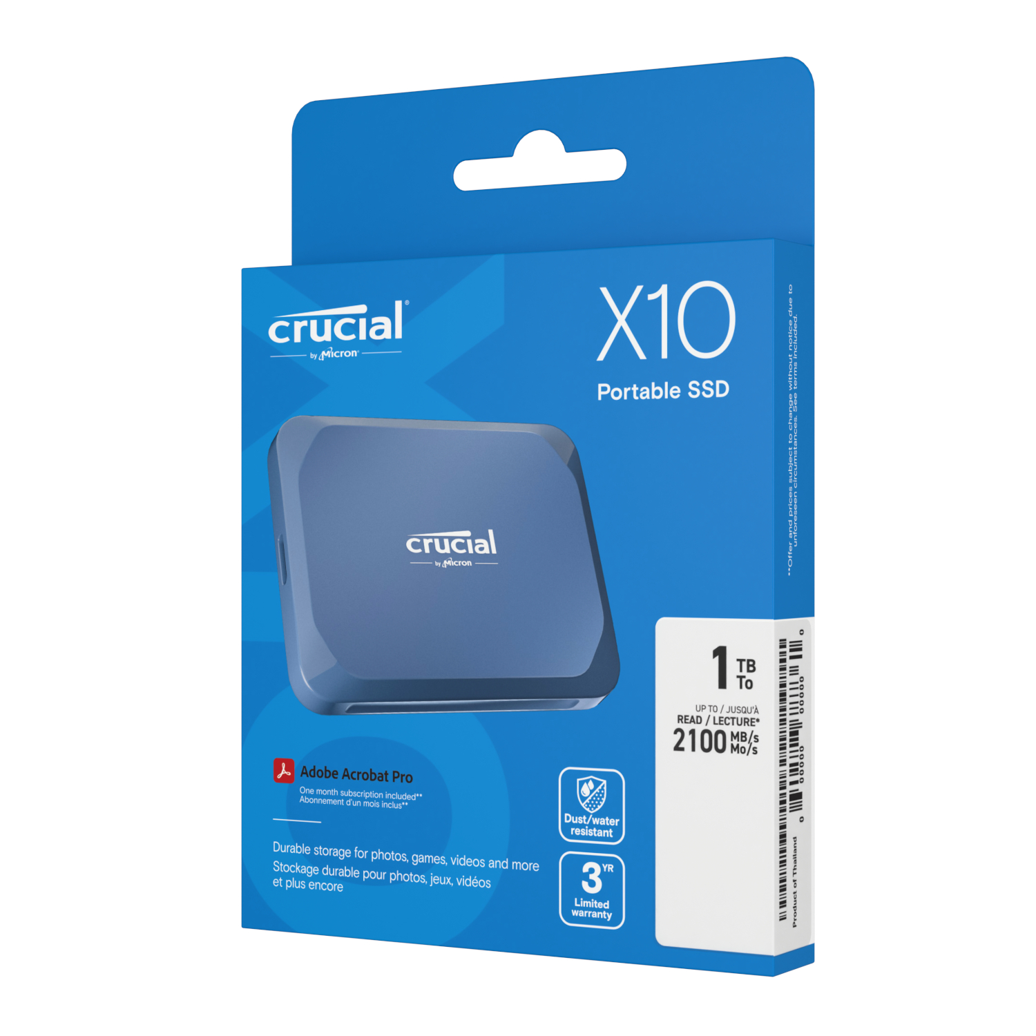 Crucial X10 1TB Type-C Portable SSD - Image 4