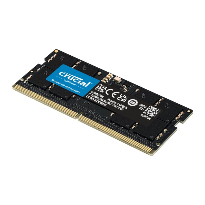 Crucial 32GB 5600MHz DDR5 SODIMM Notebook Memory available in South Africa