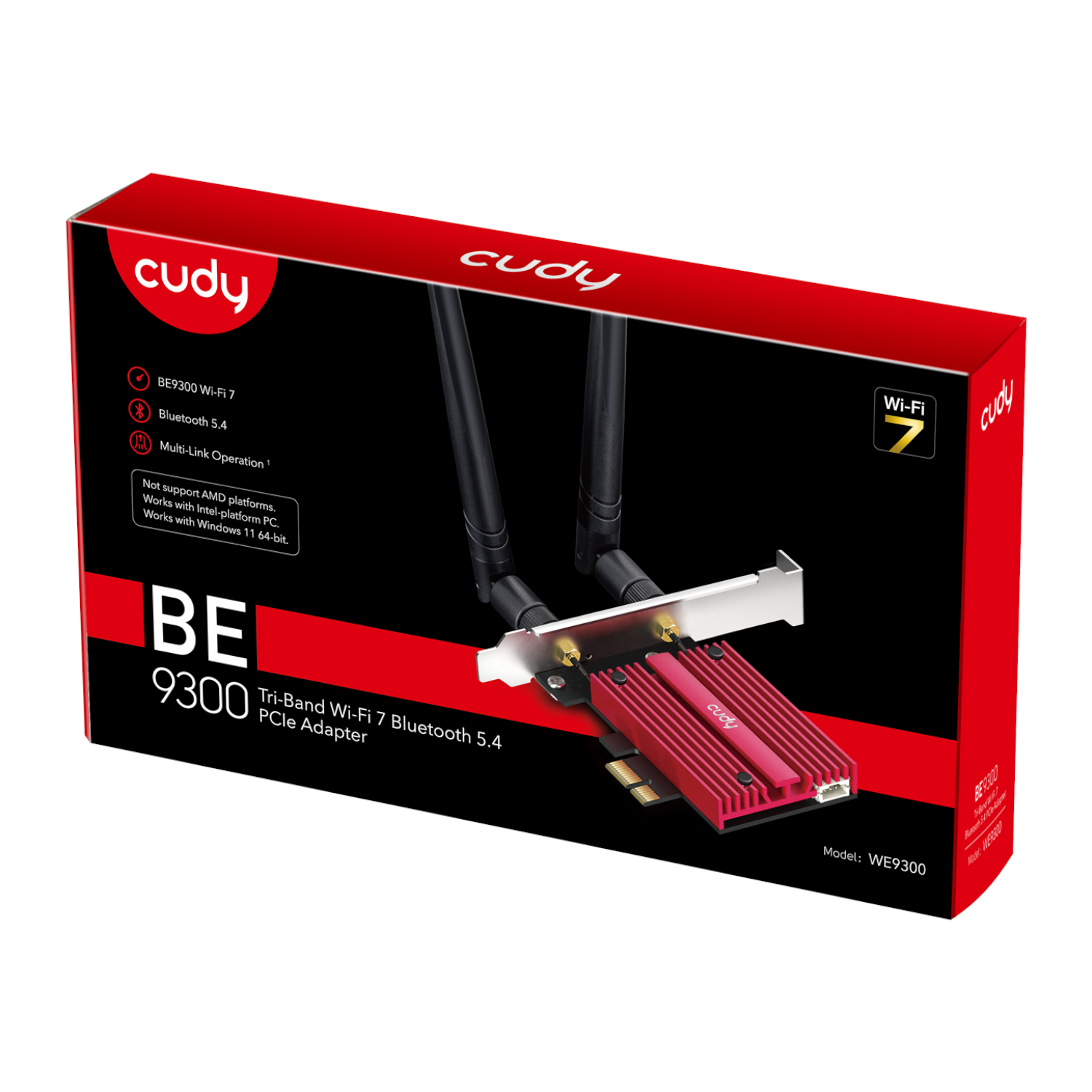 Cudy BE9300 Tri-Band Wi-Fi 7 | Bluetooth 5.4 PCIe Adapter - Image 5