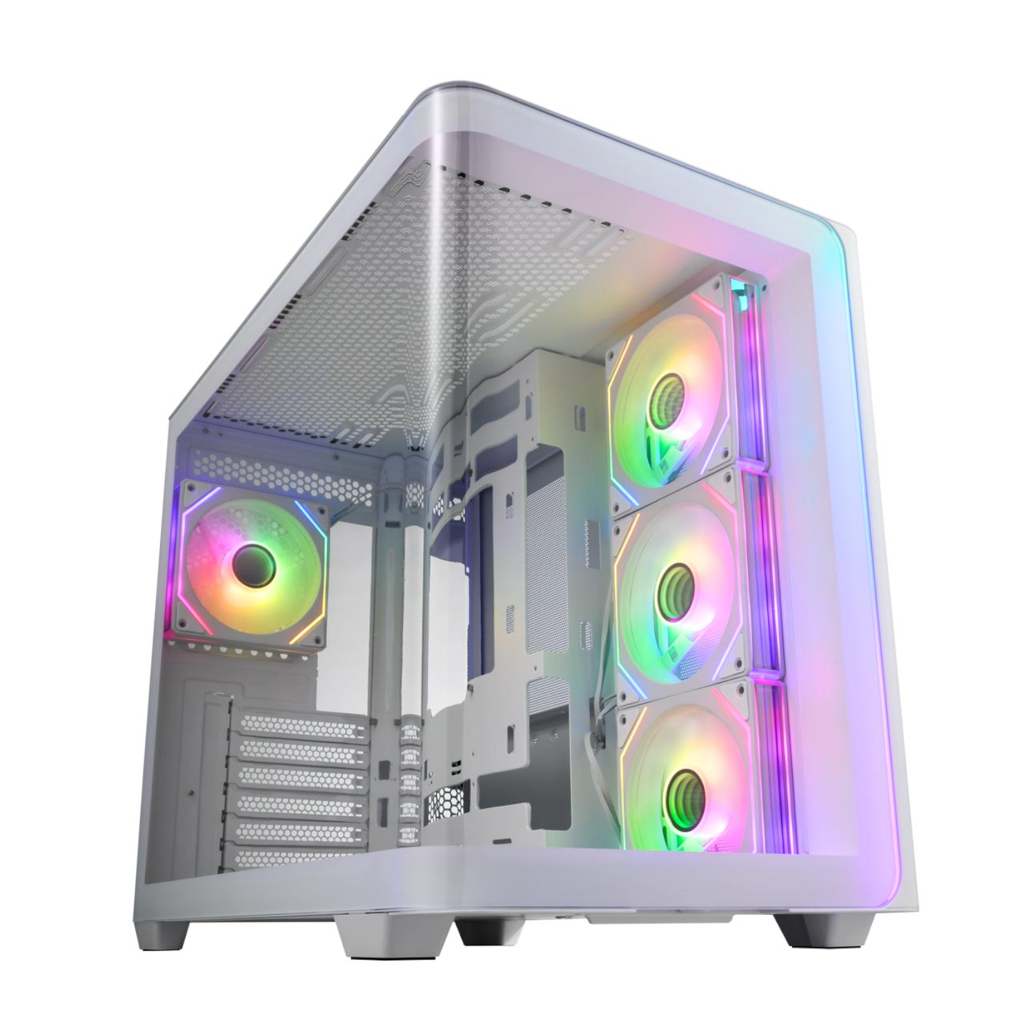 FSP M580 ARGB ATX Mid Tower Gaming Chassis - White available in South Africa
