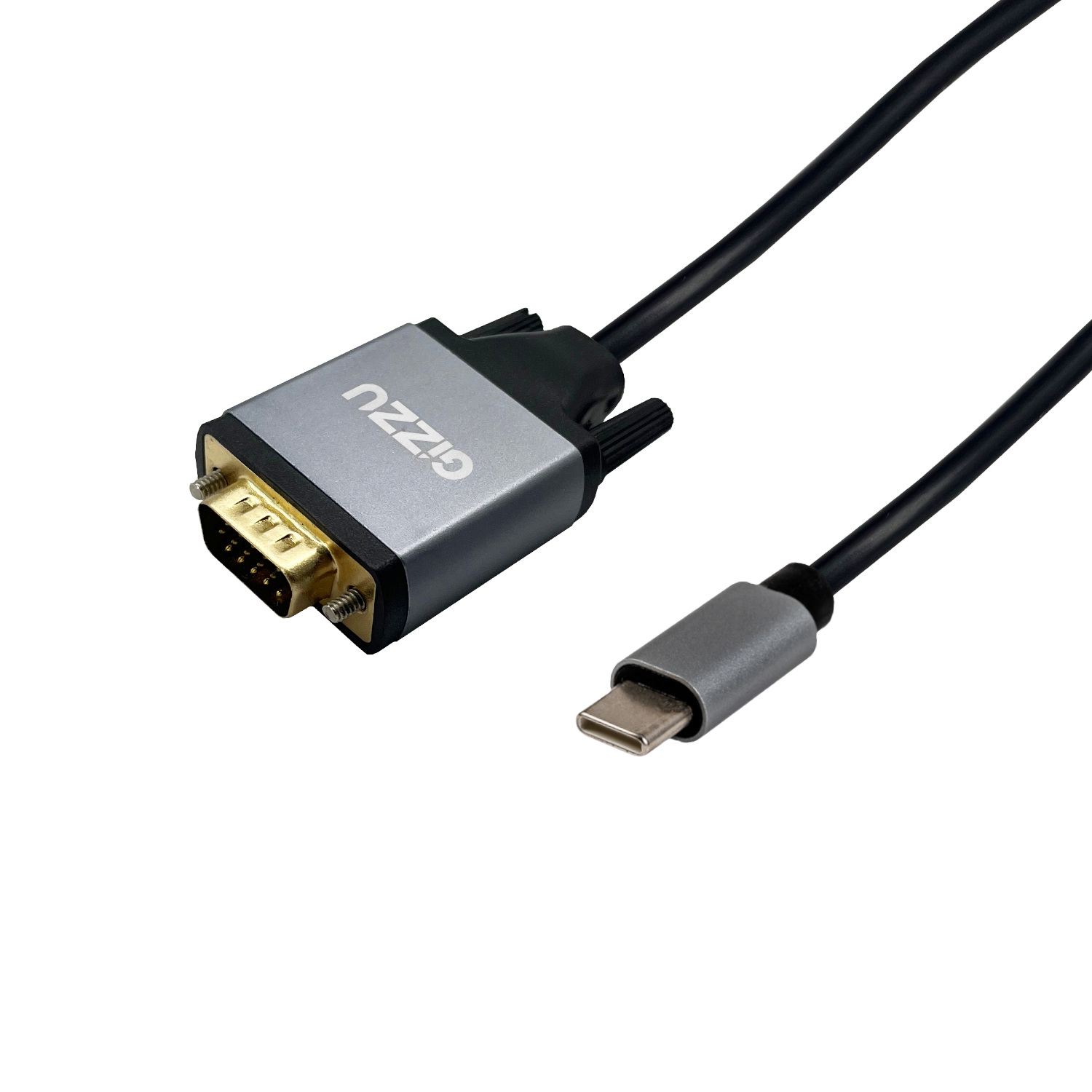 Gizzu Full HD Type-C to VGA Cable (1.8m) - Black available in South Africa