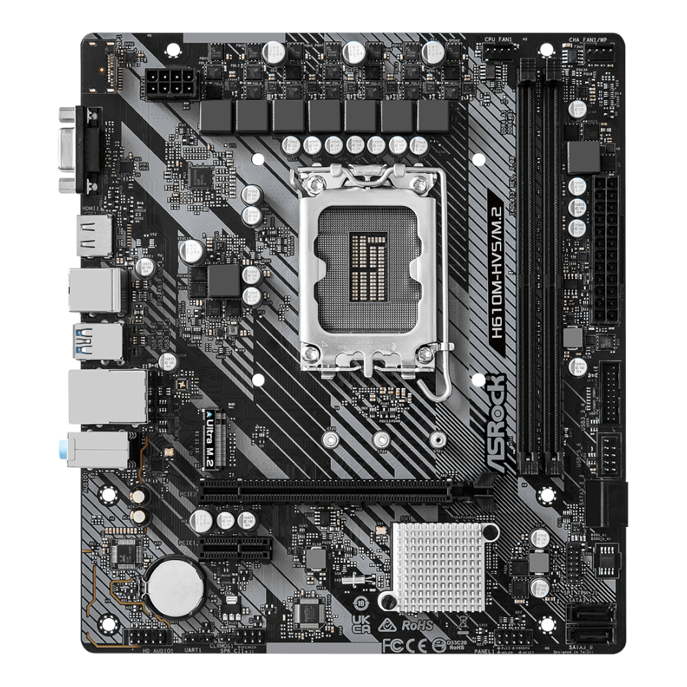 ASRock H610M-HVS/M.2 R2.0 Intel LGA 1700 m-ATX Motherboard available in South Africa