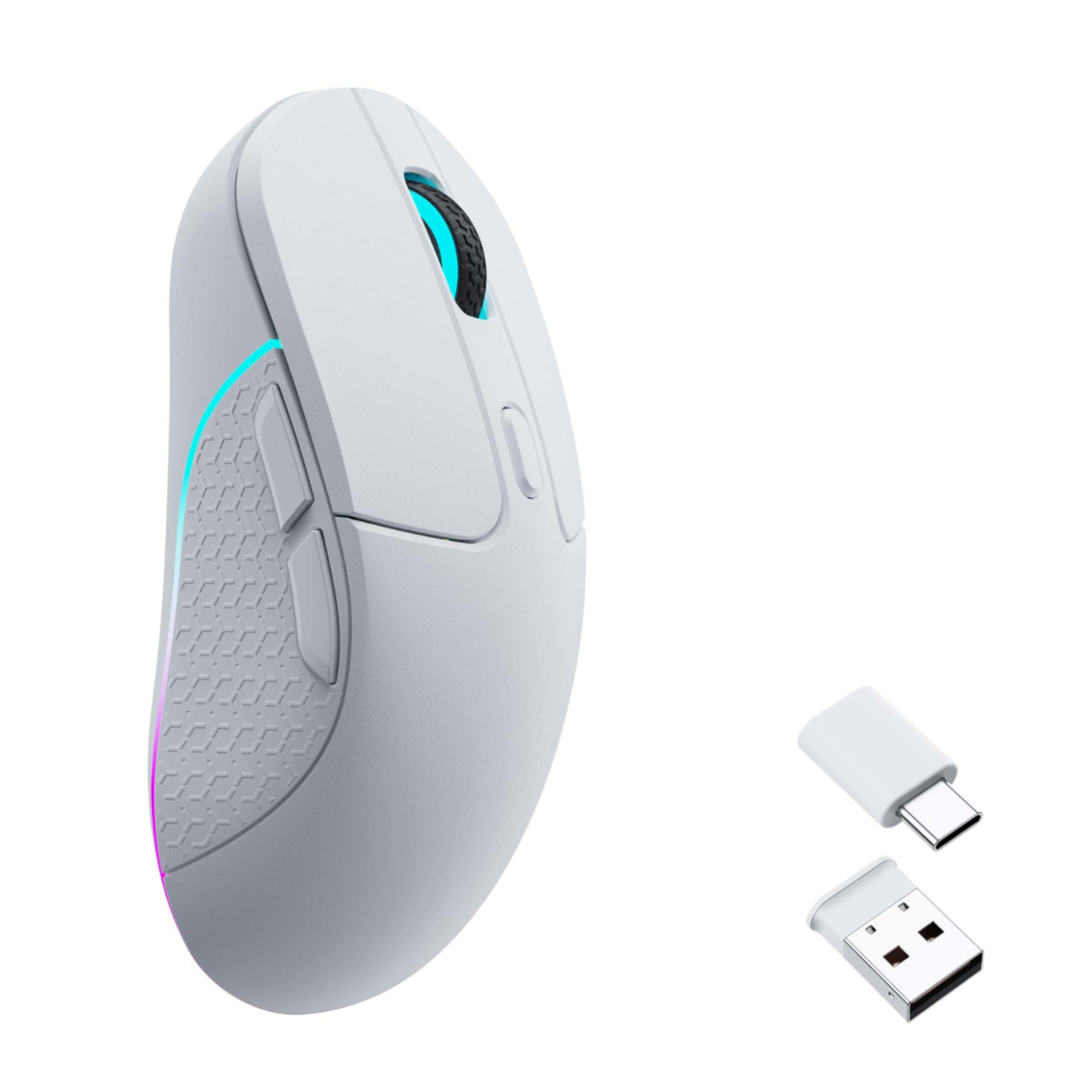 Keychron M3 RGB Wireless Optical Mouse - White available in South Africa