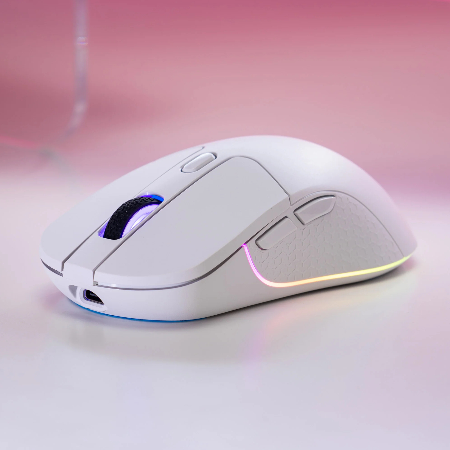 Keychron M3 RGB Wireless Optical Mouse - White - Image 4