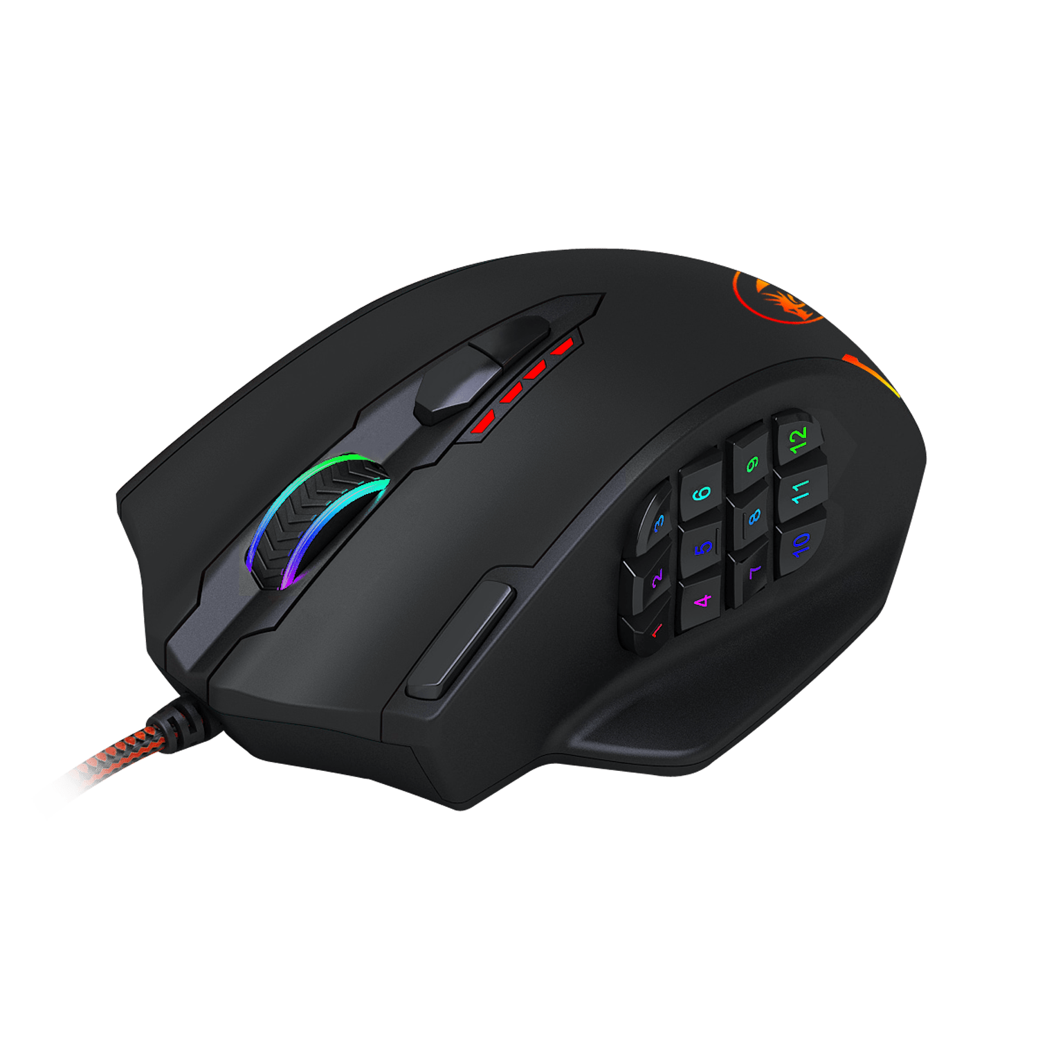 REDRAGON IMPACT 12400DPI MMO Gaming Mouse - Black available in South Africa