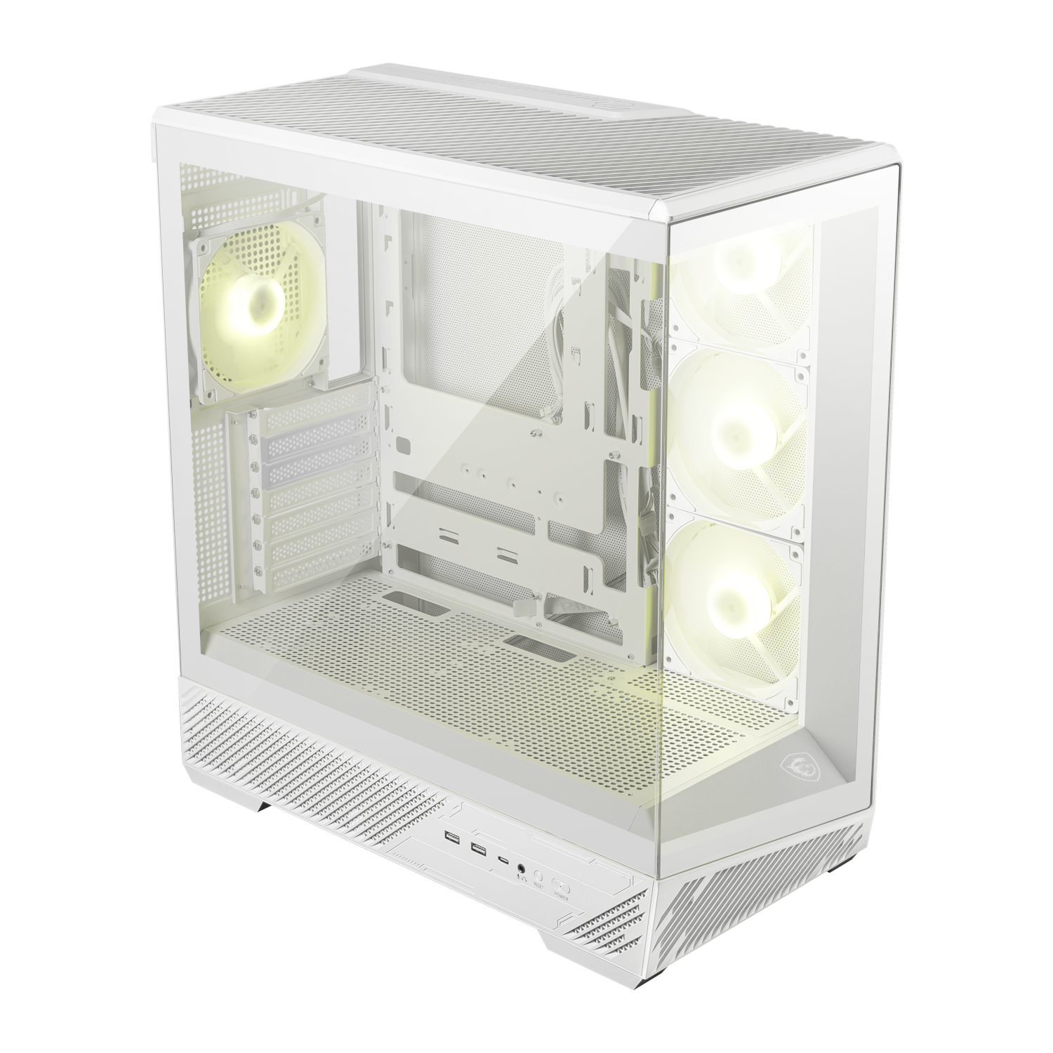 MSI MAG PANO 130R PZ ATX Gaming Chassis - White - Image 5
