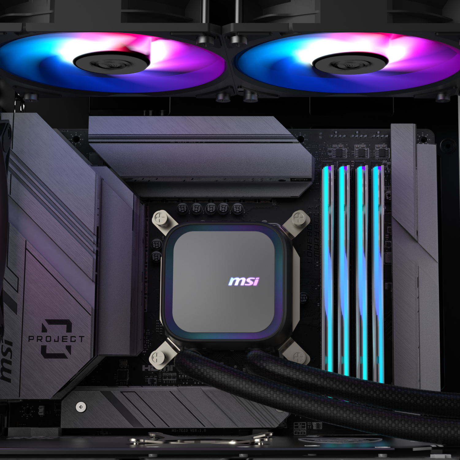 MSI MAG Coreliquid A13 240 AIO Liquid CPU Cooler - Black - Image 5