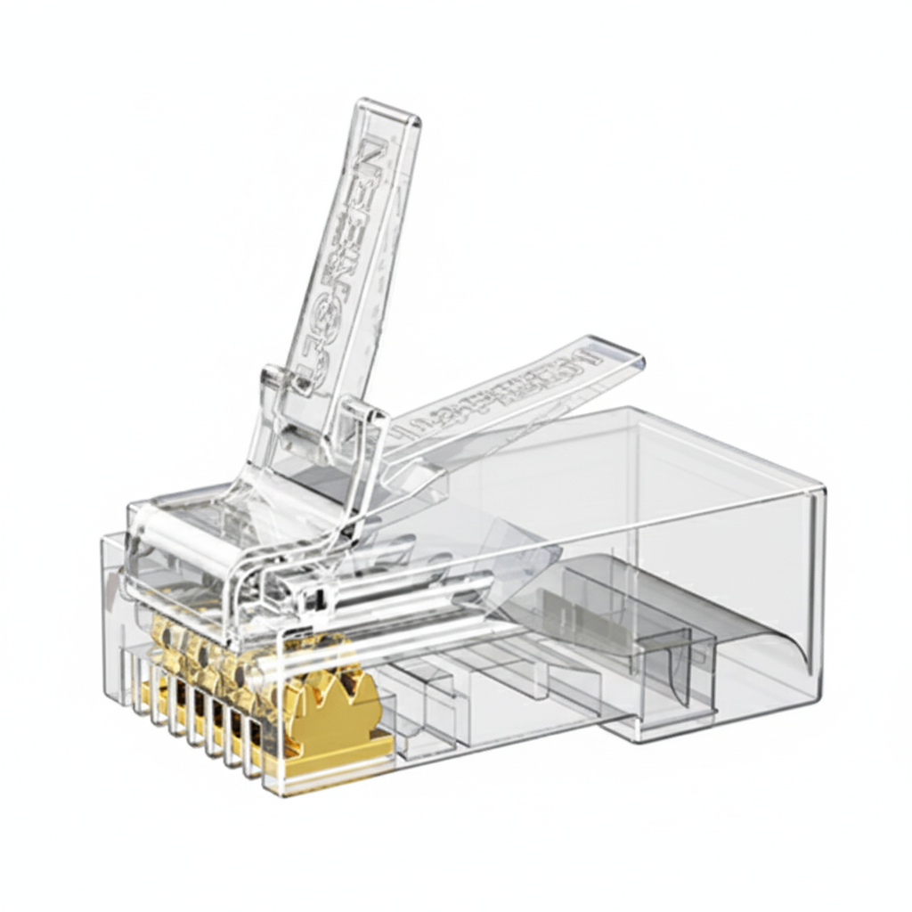 UGREEN Cat6 RJ45 Modular Plugs (50 Pcs)–Transparent with Gold Contacts available in South Africa