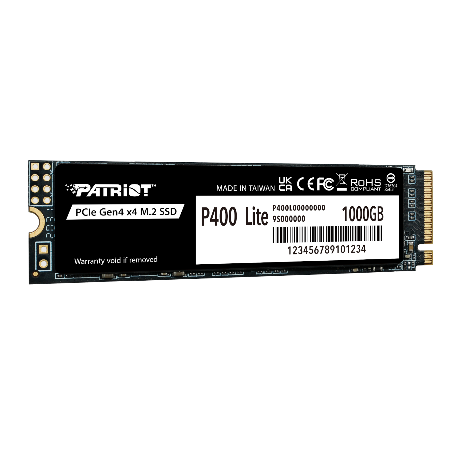 Patriot P400 Lite 1TB M.2 PCIe Gen 4 x4 NVMe SSD available in South Africa