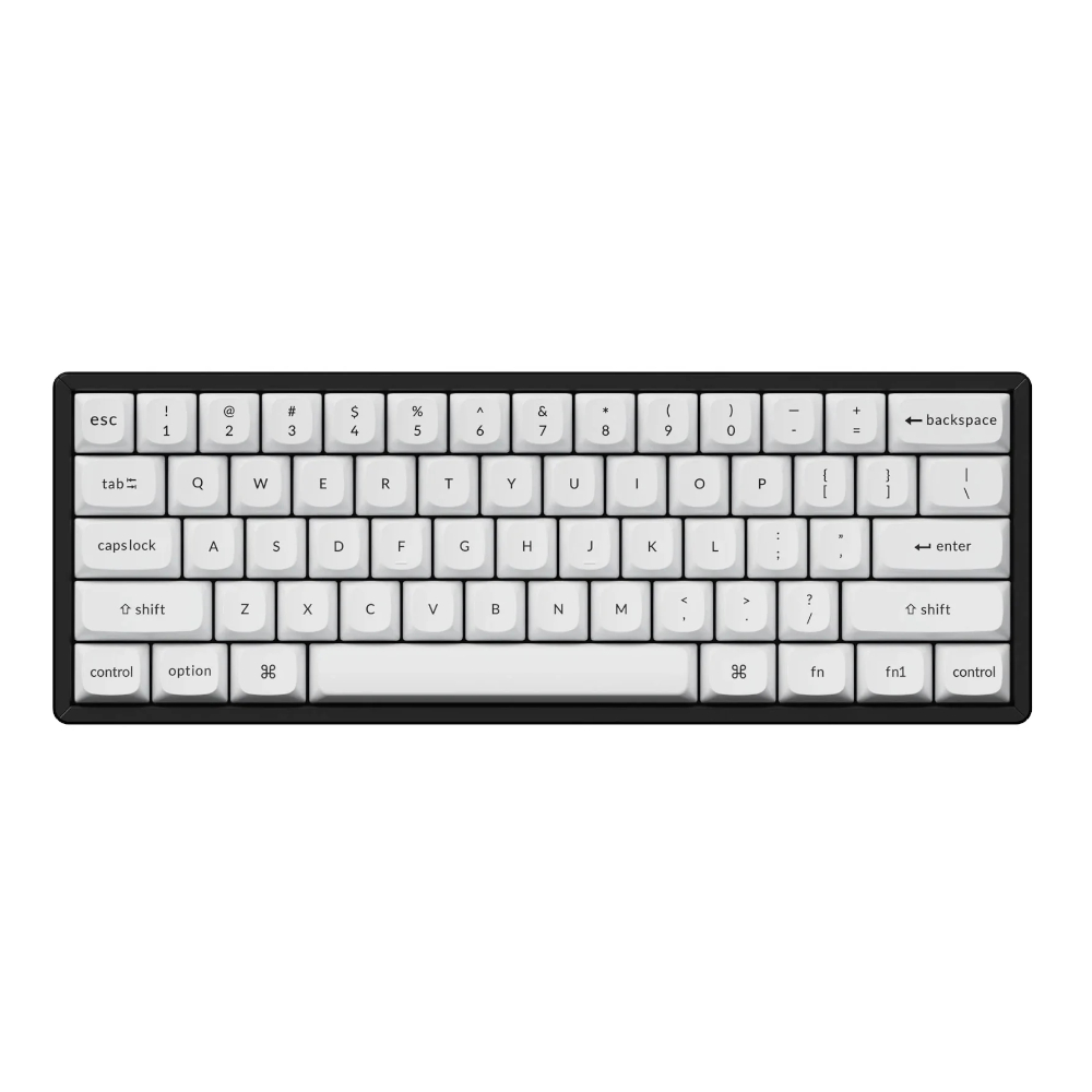 Keychron Double Shot PBT OSA Full Keycap Set - Black/White - Image 4