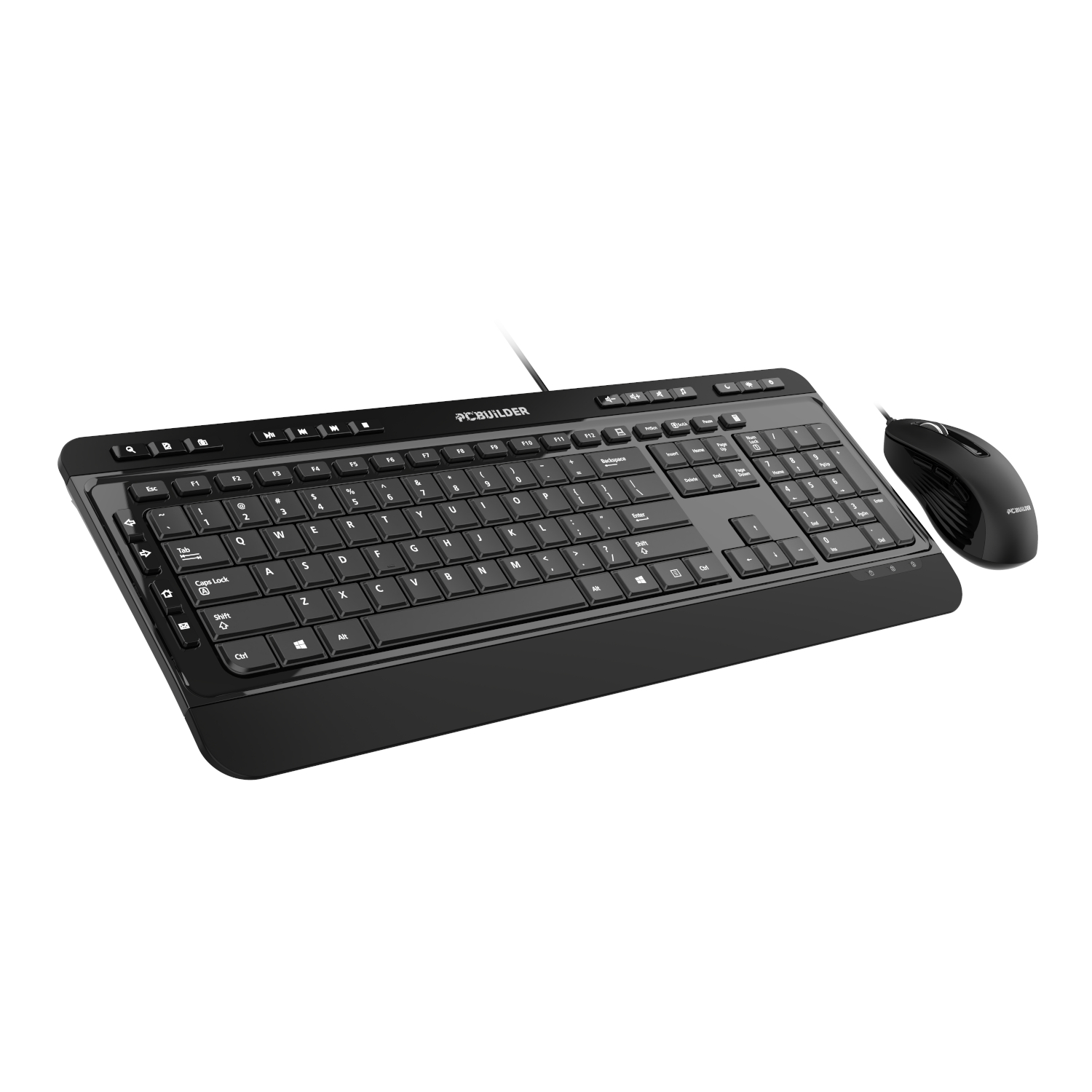 PCBuilder ALPHA Silent Wired Keyboard and Mouse Combo - Image 5