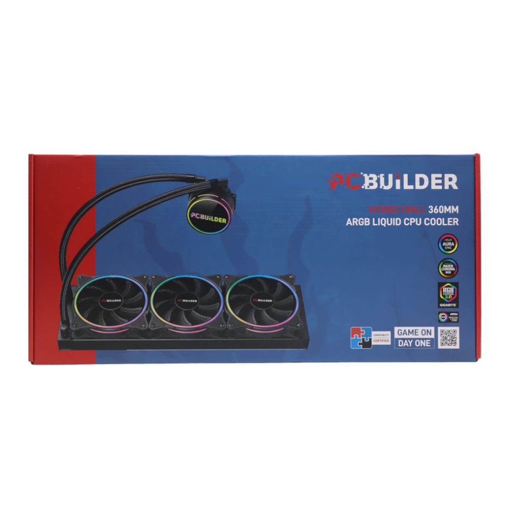 PCBuilder Hydro Chill 360MM AIO Liquid CPU Cooler ARGB available in South Africa