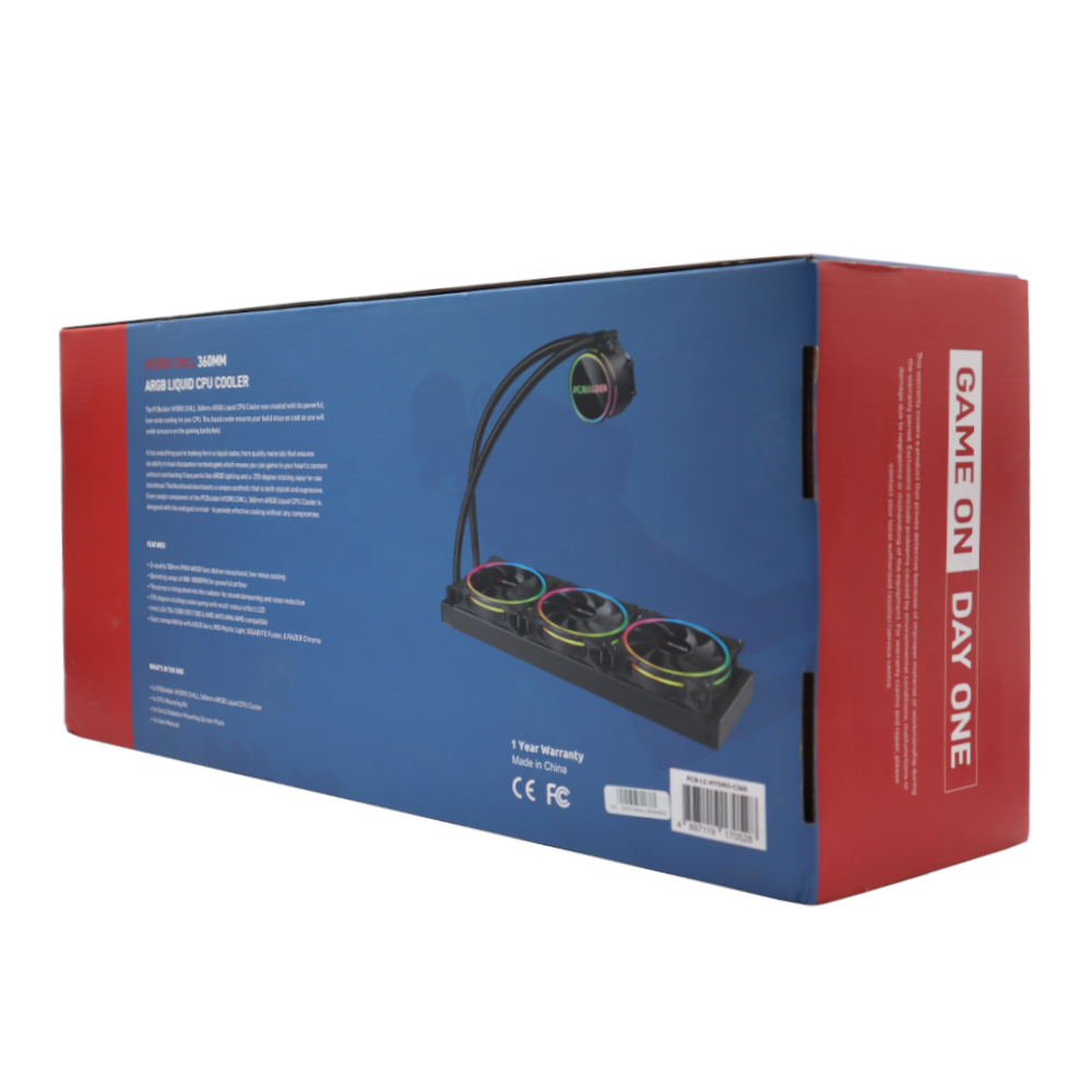PCBuilder Hydro Chill 360MM AIO Liquid CPU Cooler ARGB - Image 5
