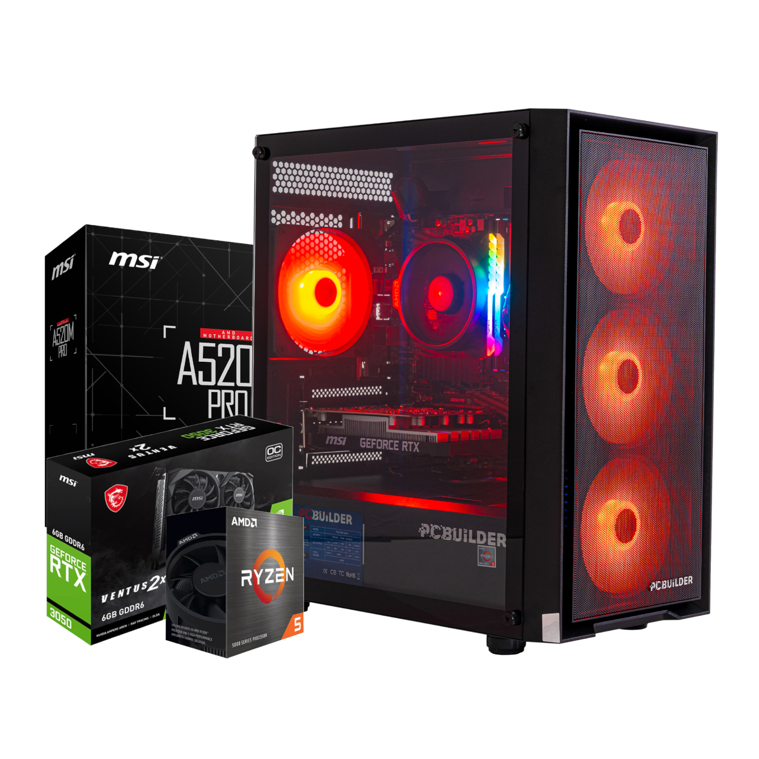 PCBuilder Ryzen 5 5500 SCOUT Windows 11 Gaming PC available in South Africa