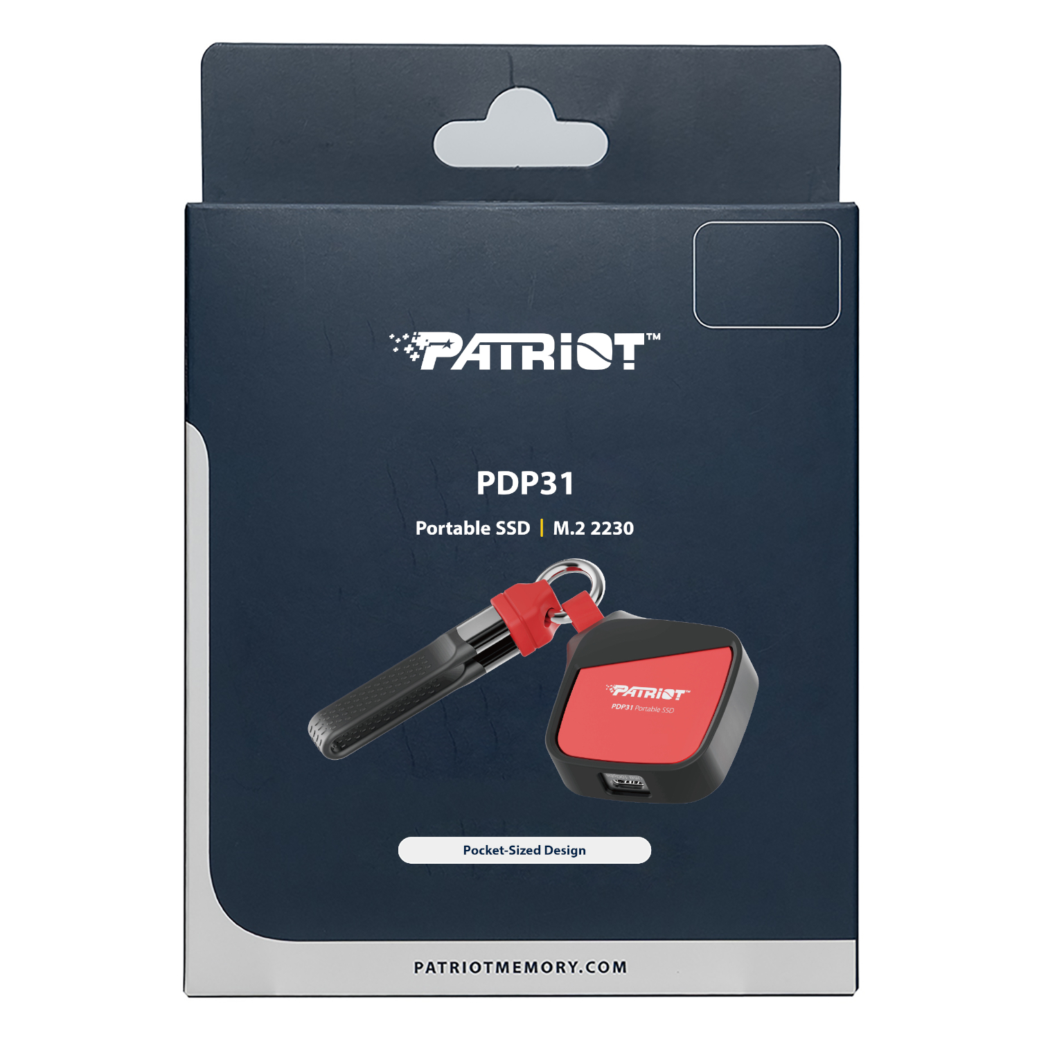 Patriot PDP31 500GB Type-C Portable SSD - Red / Black - Image 4