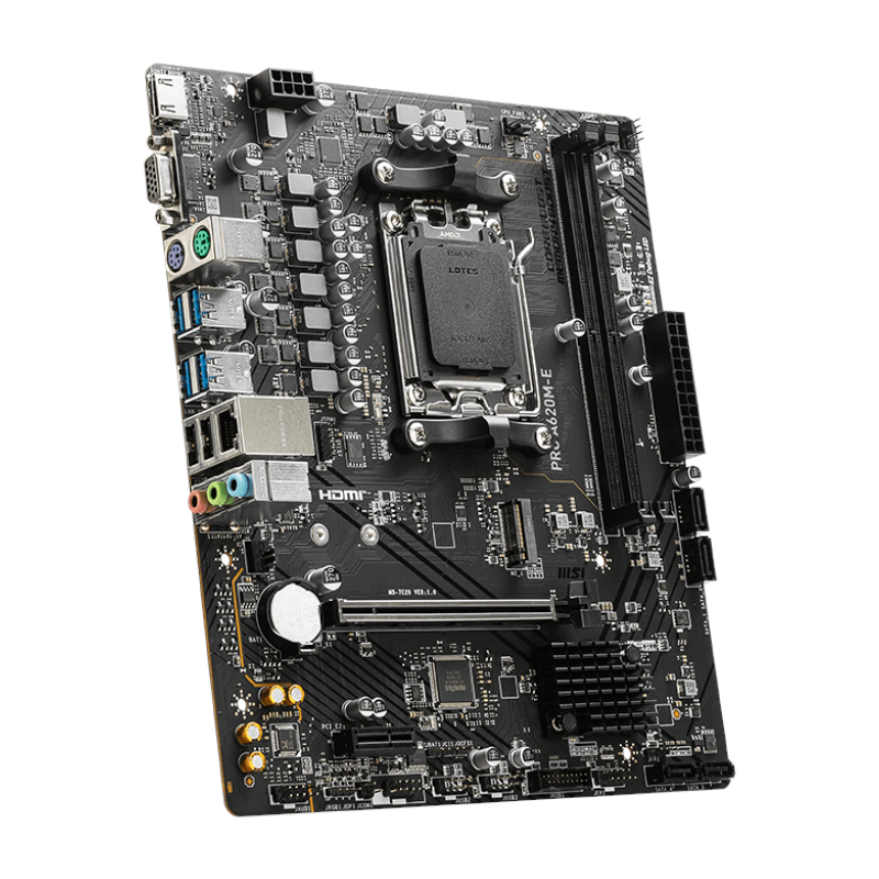 MSI A620M-E PRO AMD AM5 MATX Gaming Motherboard - Image 5