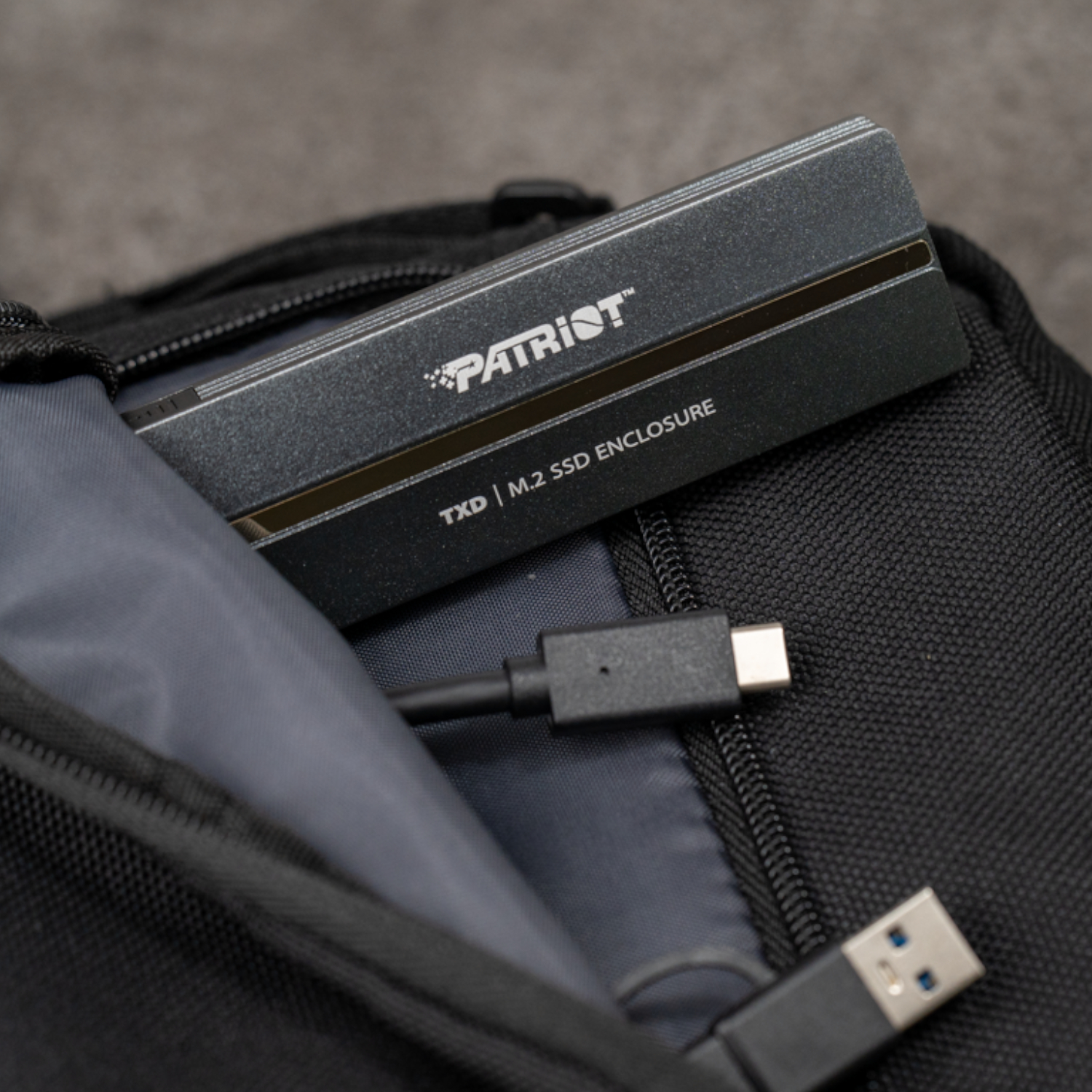 Patriot TXD PCIe M.2 2280 USB 3.2 Gen2 SSD Enclosure - Grey - Image 5
