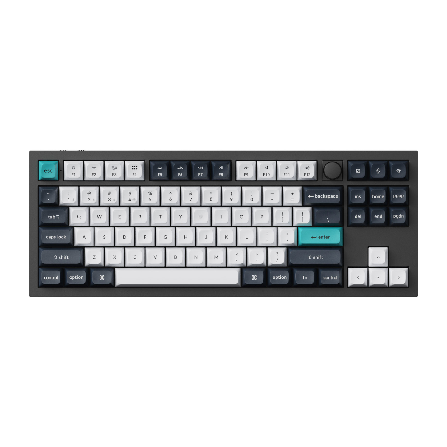 Keychron Q3 Max QMK/VIA 80% Wireless Custom Mechanical Keyboard (Banana Switch) - Carbon Black available in South Africa