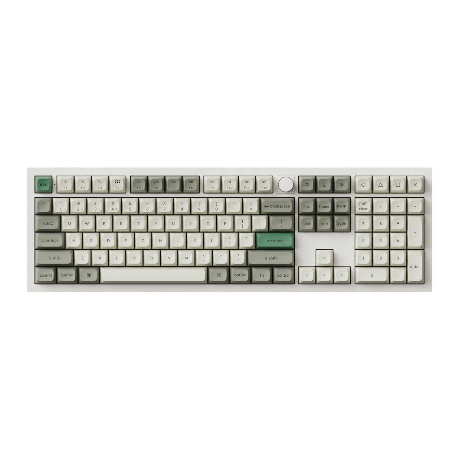 Keychron Q6 Max QMK/VIA Wireless Custom Mechanical Keyboard KSA Gateron Red Jupiter Switches - Shell White available in South Africa
