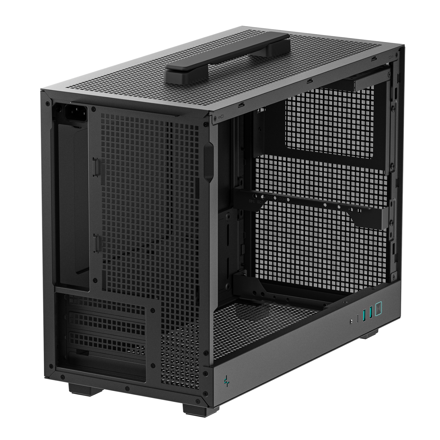 DeepCool CH160 PLUS Micro-ATX Chassis - Black - Image 4