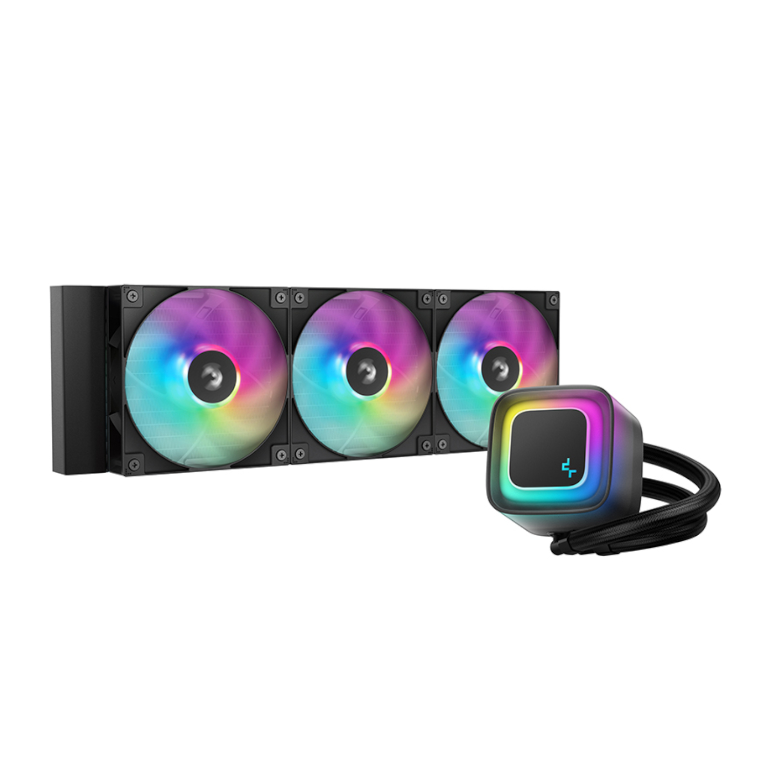DeepCool LE360 V2 ARGB 360mm AIO Liquid Cooler - Black available in South Africa