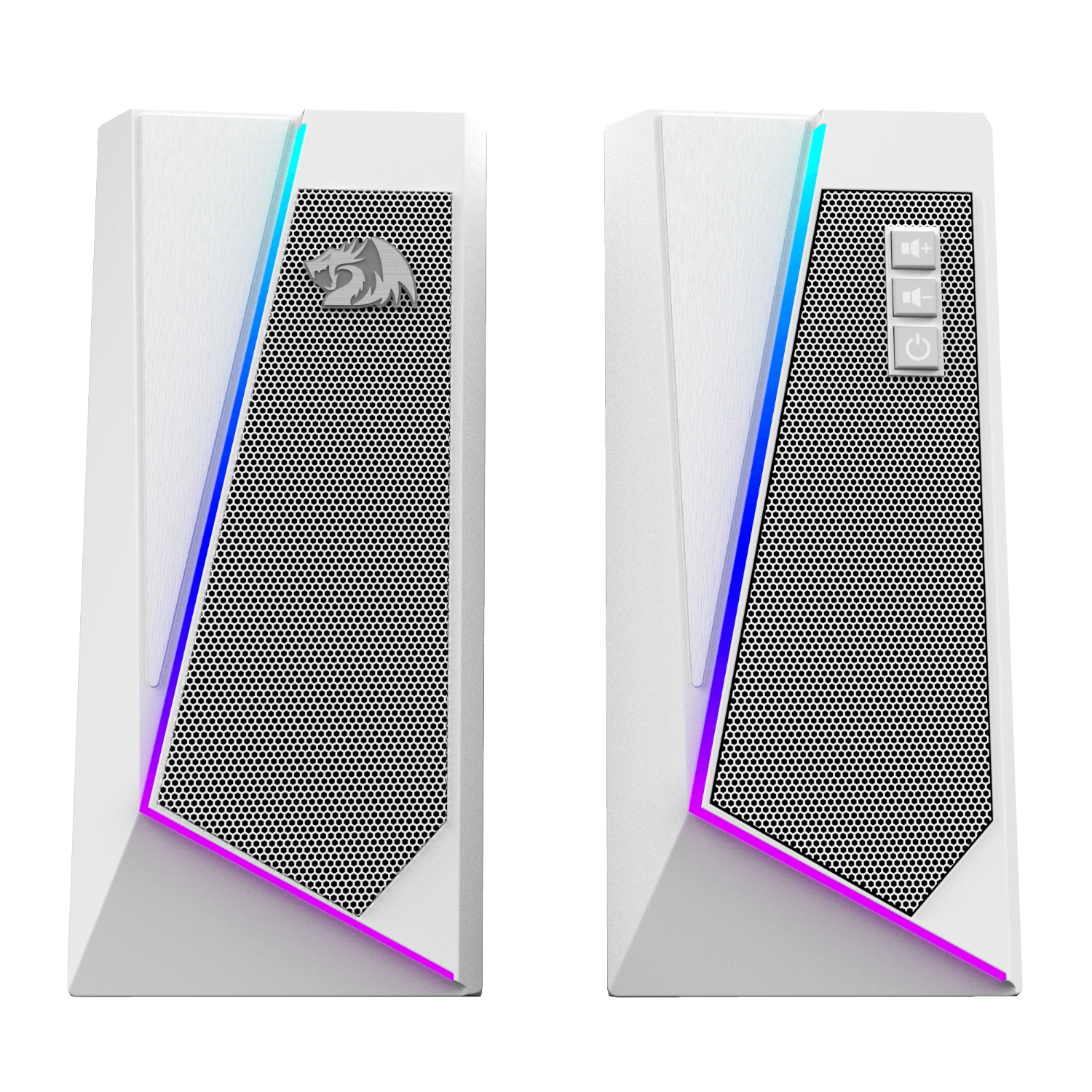 Redragon GS20W ANVIL 3W 2.0 RGB Stereo Desktop PC Speakers - White available in South Africa