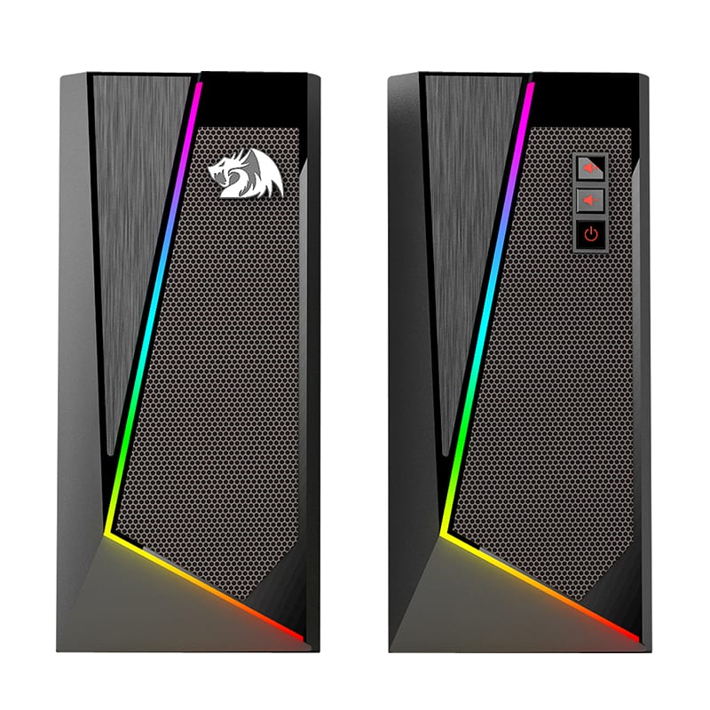 REDRAGON 2.0 Satellite Speaker ANVIL 2 x 3W RGB USB|Aux Gaming Speaker - Black available in South Africa