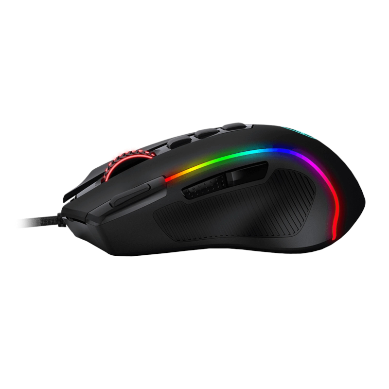 REDRAGON PREDATOR 4000DPI RGB Ergo Gaming Mouse - Black - Image 5