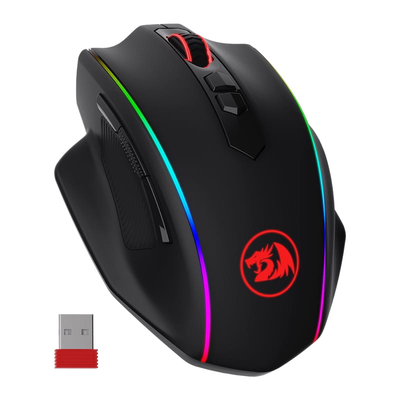 REDRAGON VAMPIRE ELITE Wireless 16000DPI|8 Button|Ergonomic Design|P3335 Optical Sensor|Type-C Cable|RGB Backlit Gaming Mouse - Black available in South Africa