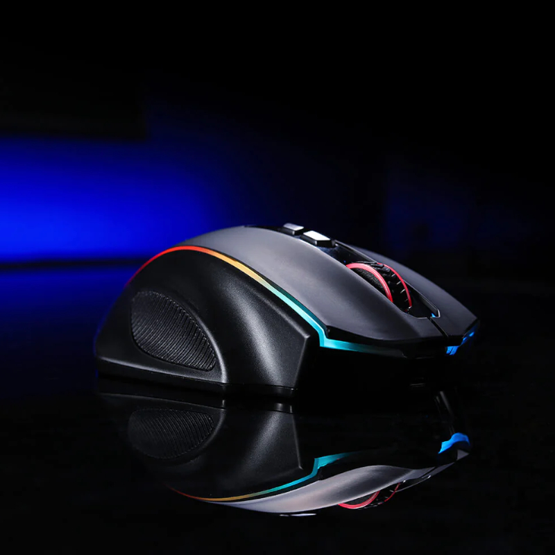 REDRAGON VAMPIRE ELITE Wireless 16000DPI|8 Button|Ergonomic Design|P3335 Optical Sensor|Type-C Cable|RGB Backlit Gaming Mouse - Black - Image 5