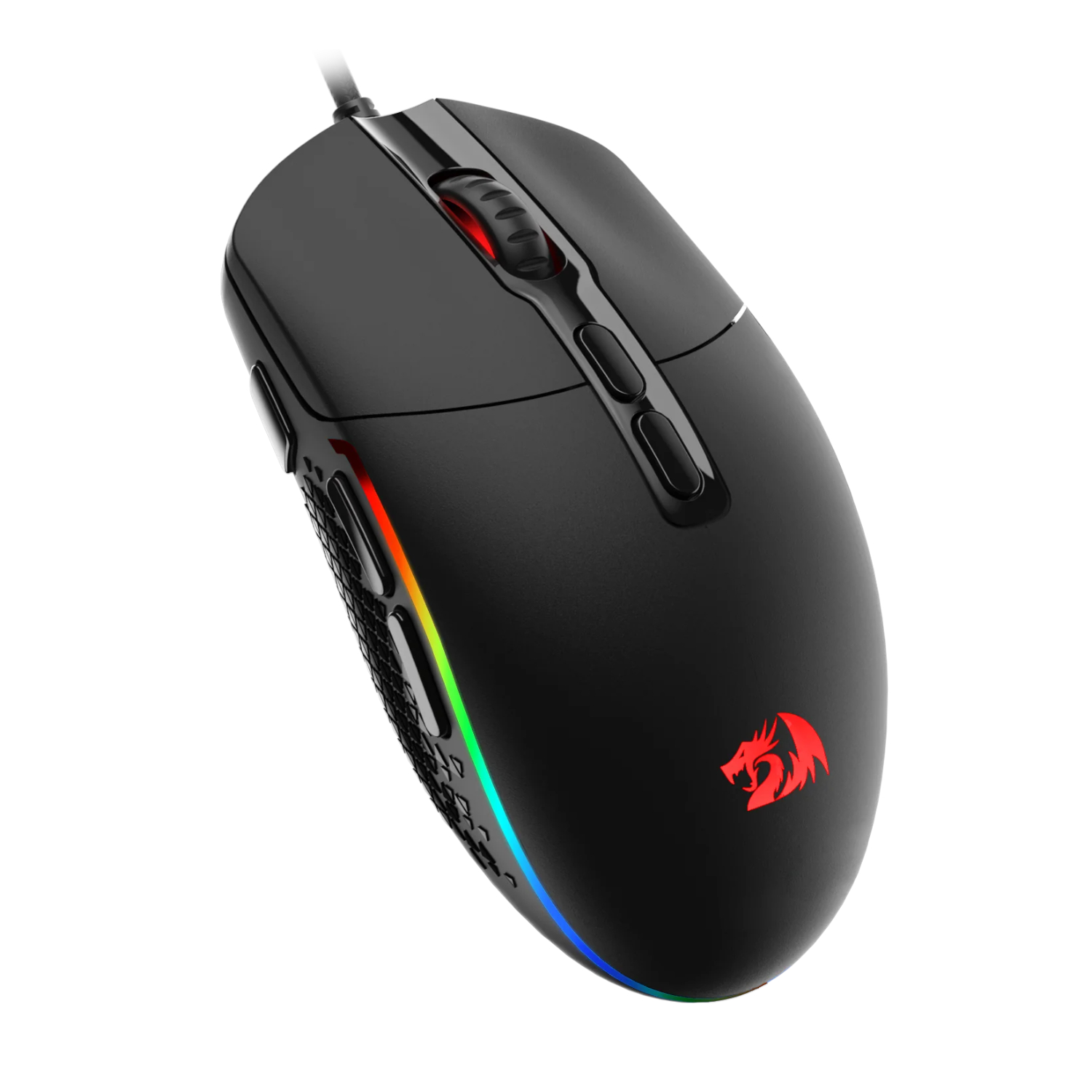 Redragon M719 INVADER RGB 10000 DPI Wired Optical Gaming Mouse - Black available in South Africa