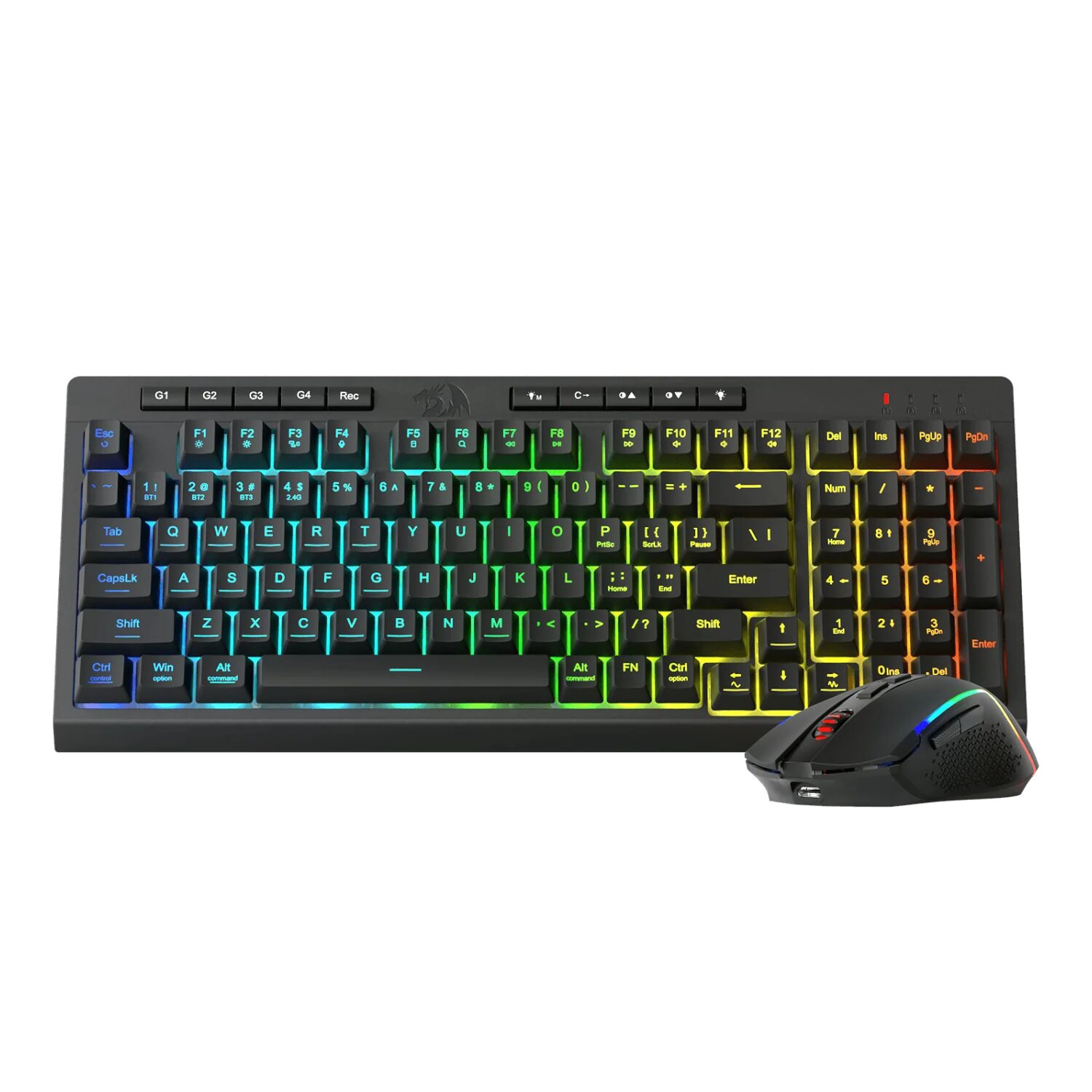 Redragon RYLO PRO S142 Tri-Mode RGB Gaming Keyboard and Mouse Combo available in South Africa