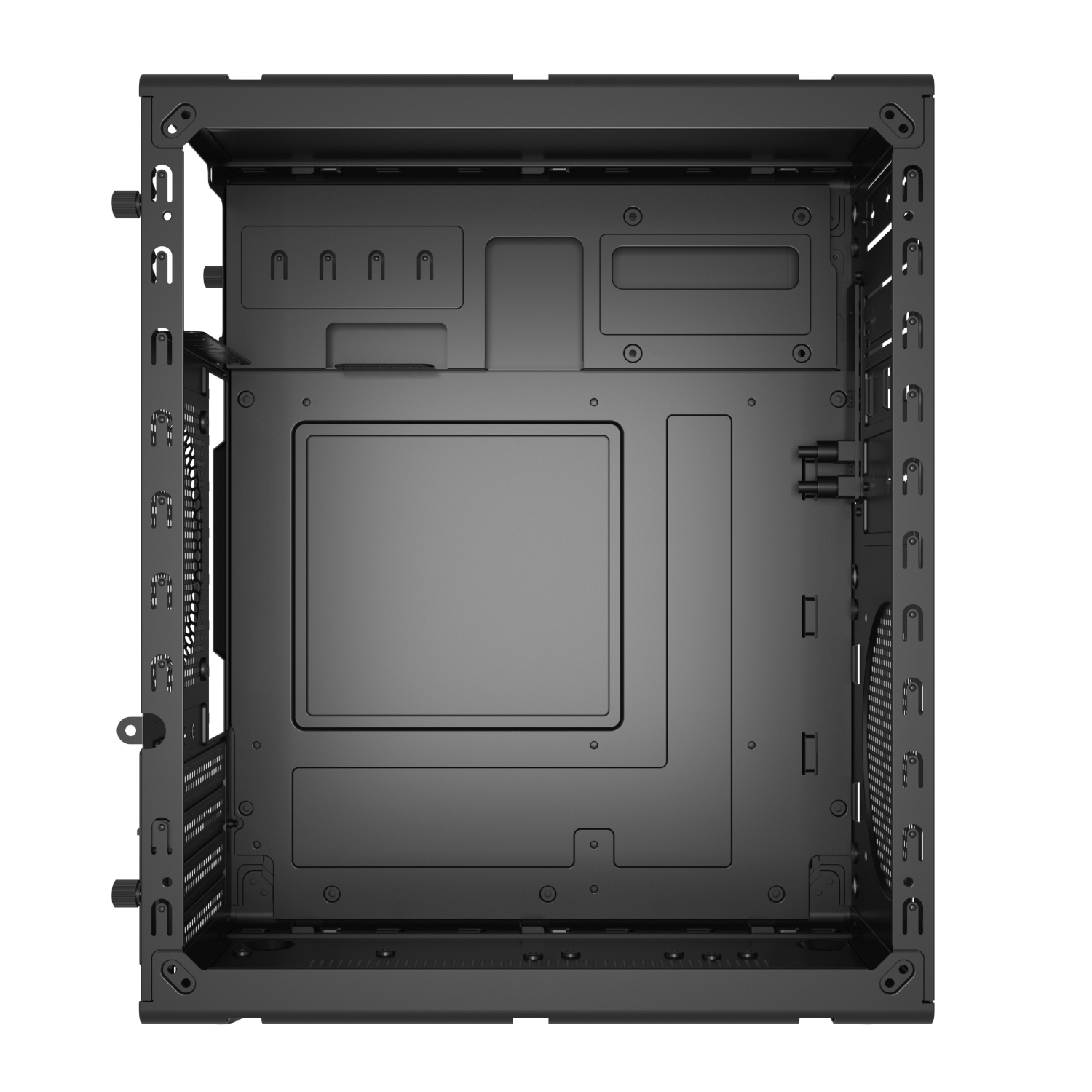 FSP S120 M-ATX Mid Tower Desktop Chassis - Black - Image 4