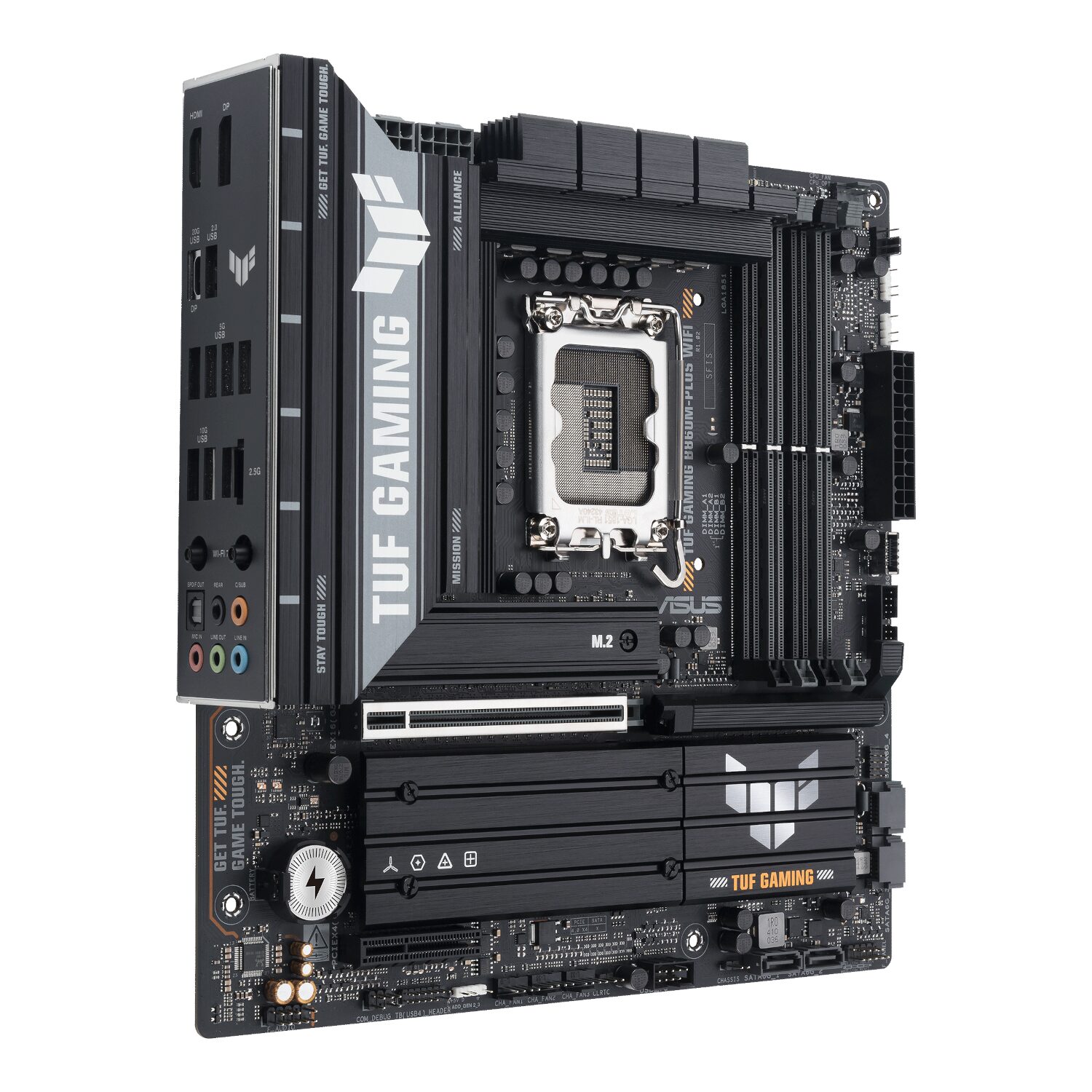 Asus TUF Gaming B860M-Plus Wi-Fi M-ATX Motherboard – Intel LGA1851, DDR5, PCIe 5.0. Wi-Fi 7 - Image 5