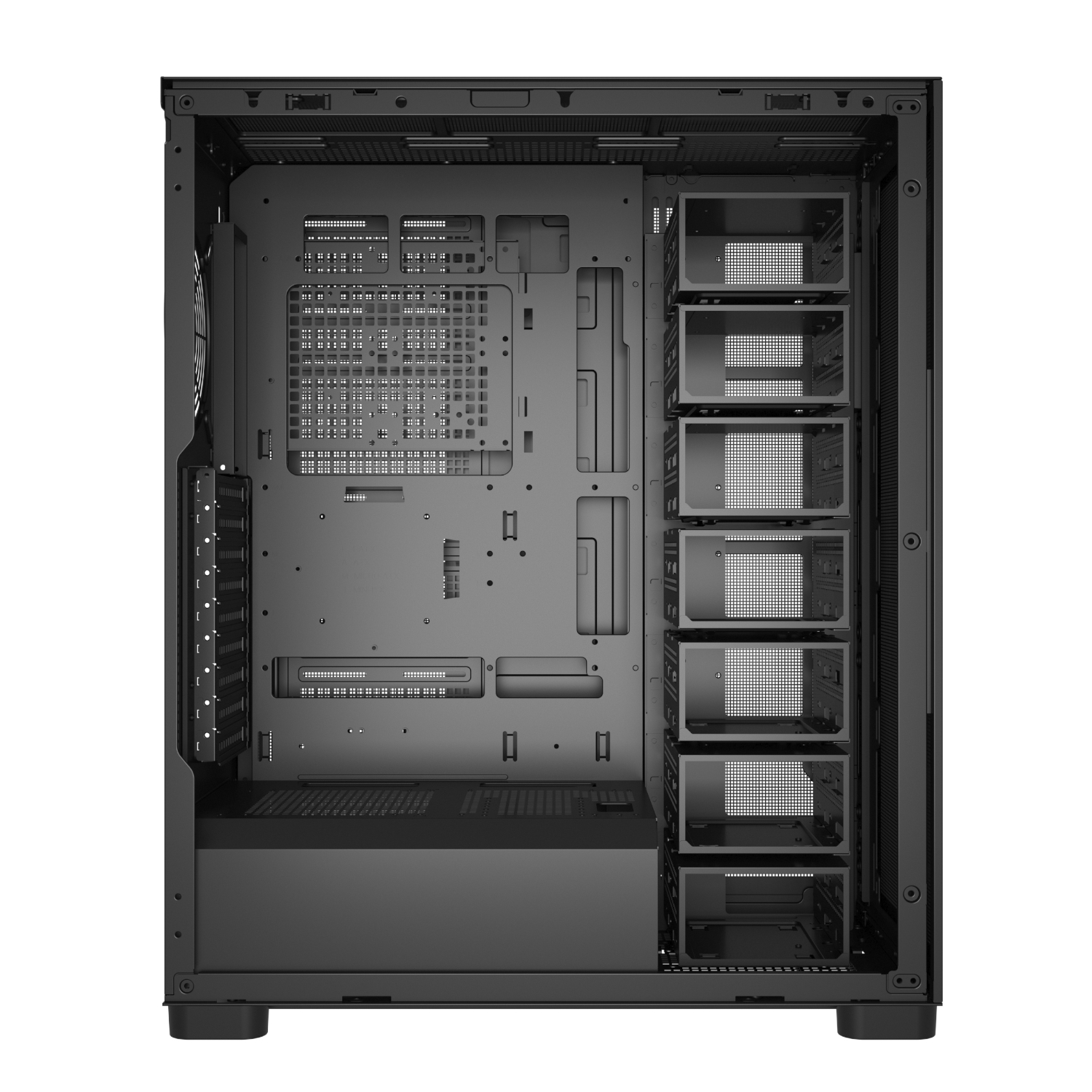 FSP U660 ATX Ultra Tower (Multi-HDD) Desktop Chassis - Black - Image 5