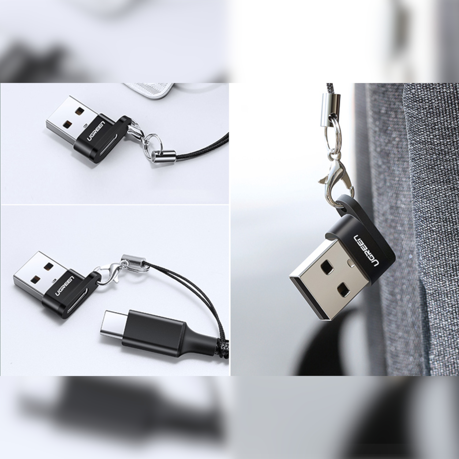UGREEN USB A Male to USB Type-C Female Adapter (Black) available in South Africa