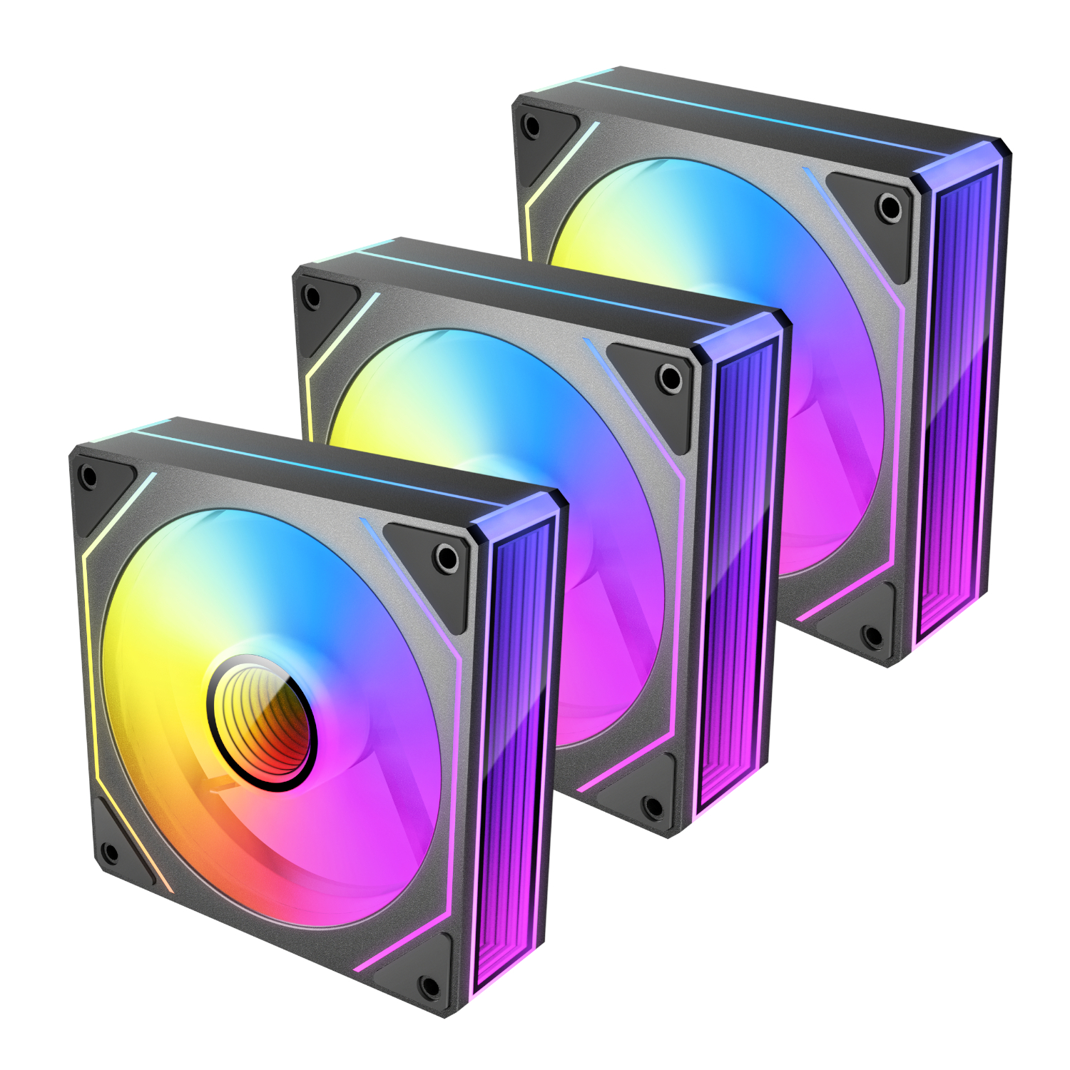 Antec VISION PWM 120mm ARGB Reverse Infinity Mirror Case Fan 3 Pack Black available in South Africa