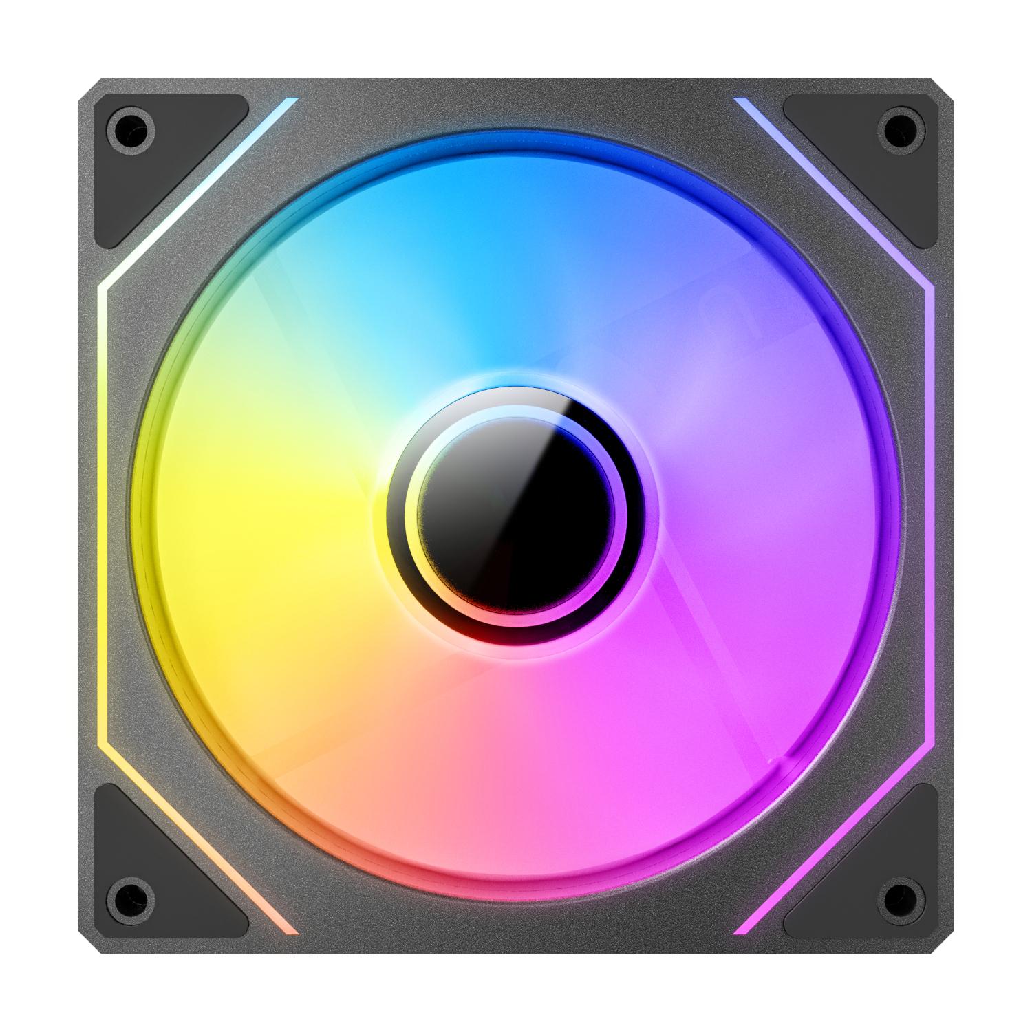 Antec VISION PWM 120mm ARGB Reverse Infinity Mirror Case Fan 3 Pack Black - Image 5