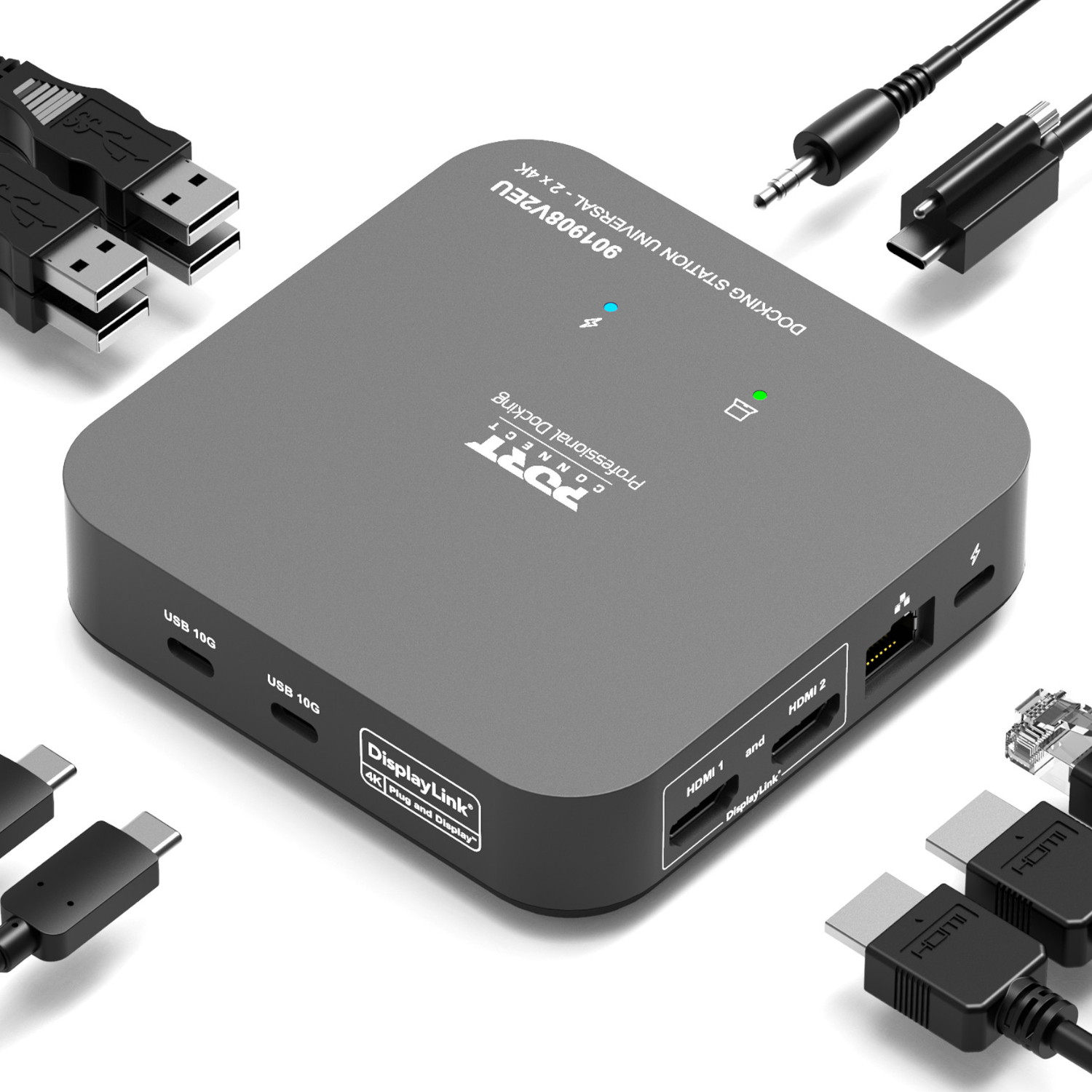 Port Connect Multi-port USB Type-C 2x4K Office Docking Station - Image 4