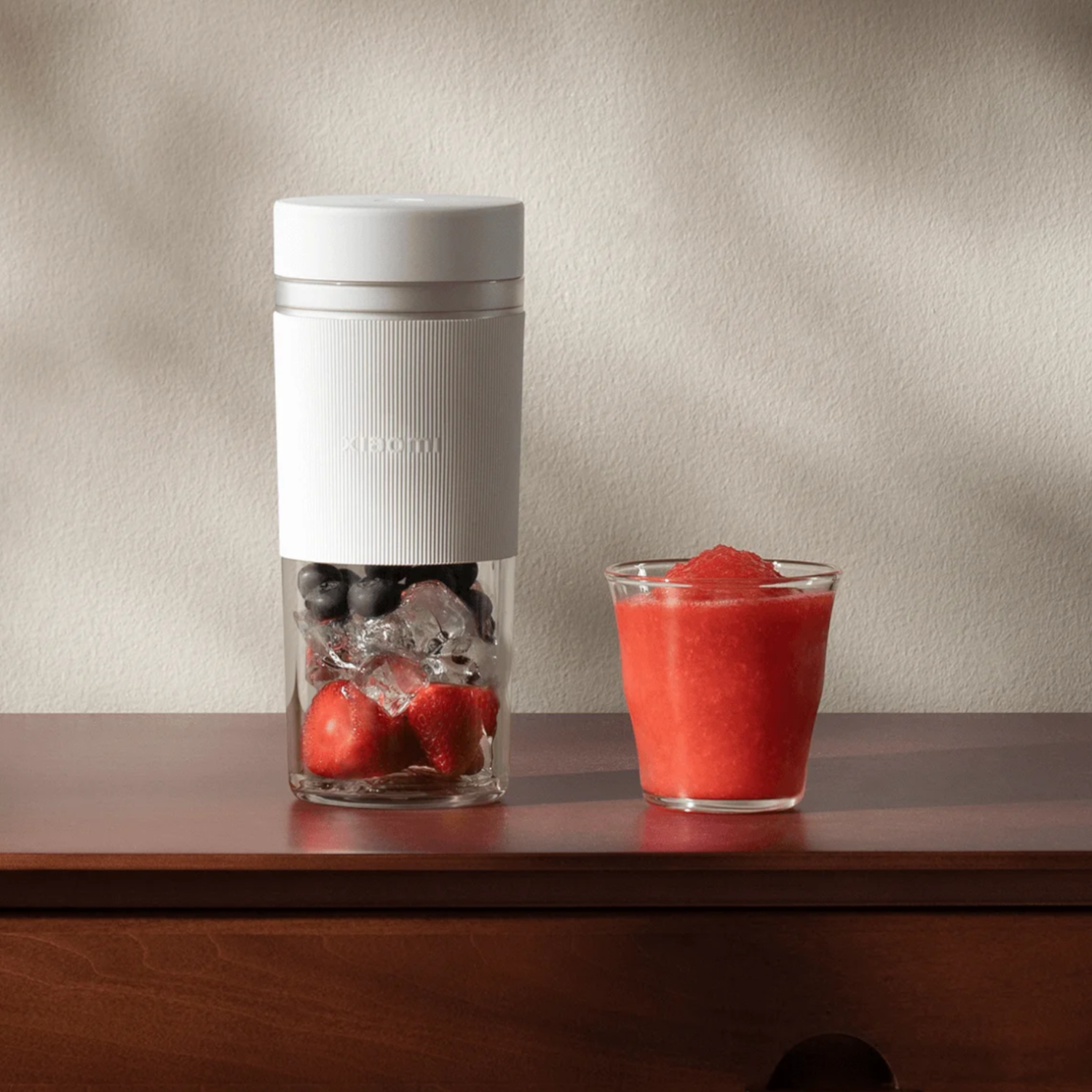 Xiaomi Portable Blender 300ml USB Type-C Rechargeable- White - Image 9